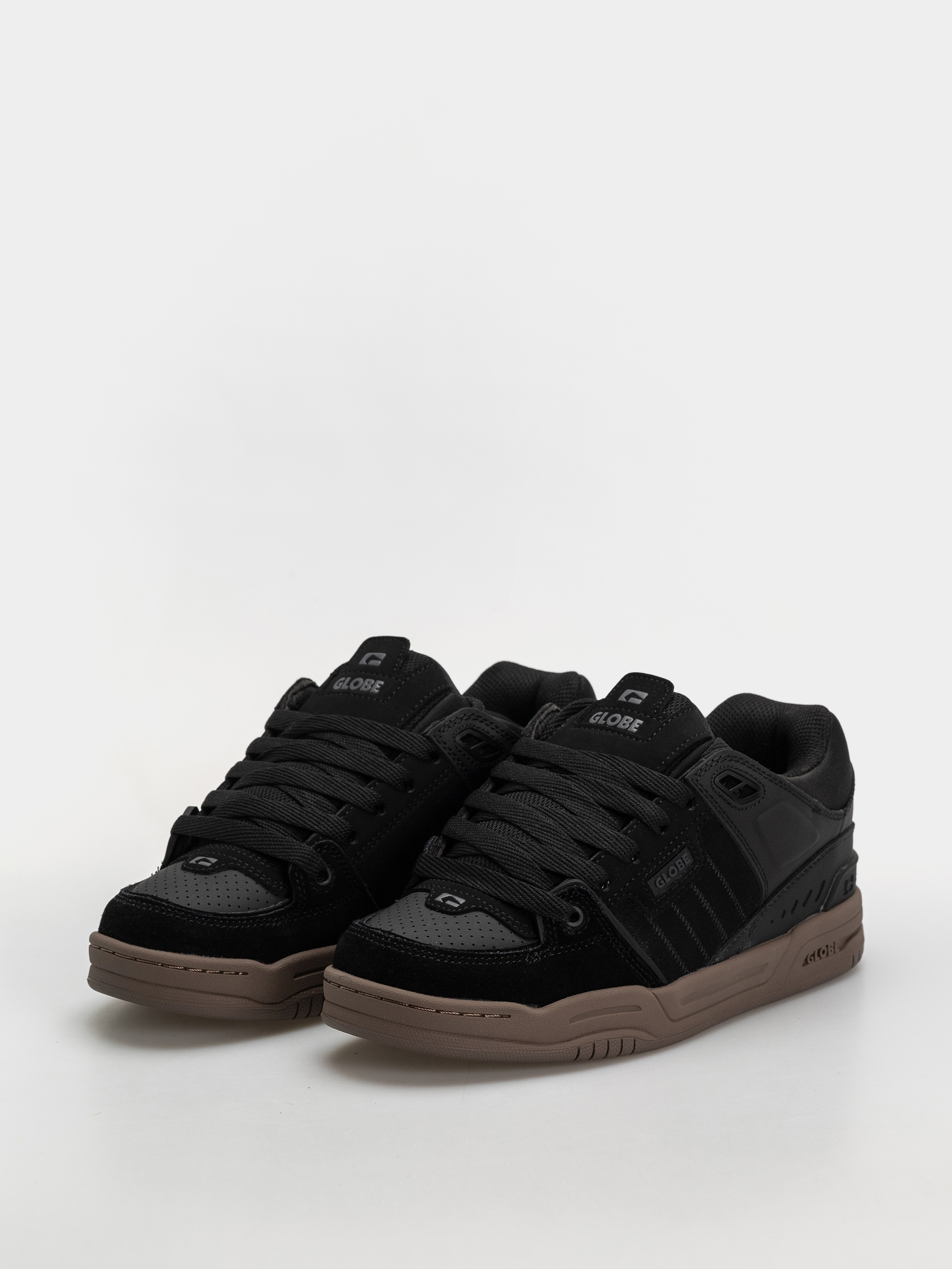 Topánky Globe Fusion (black/tobacco gum)