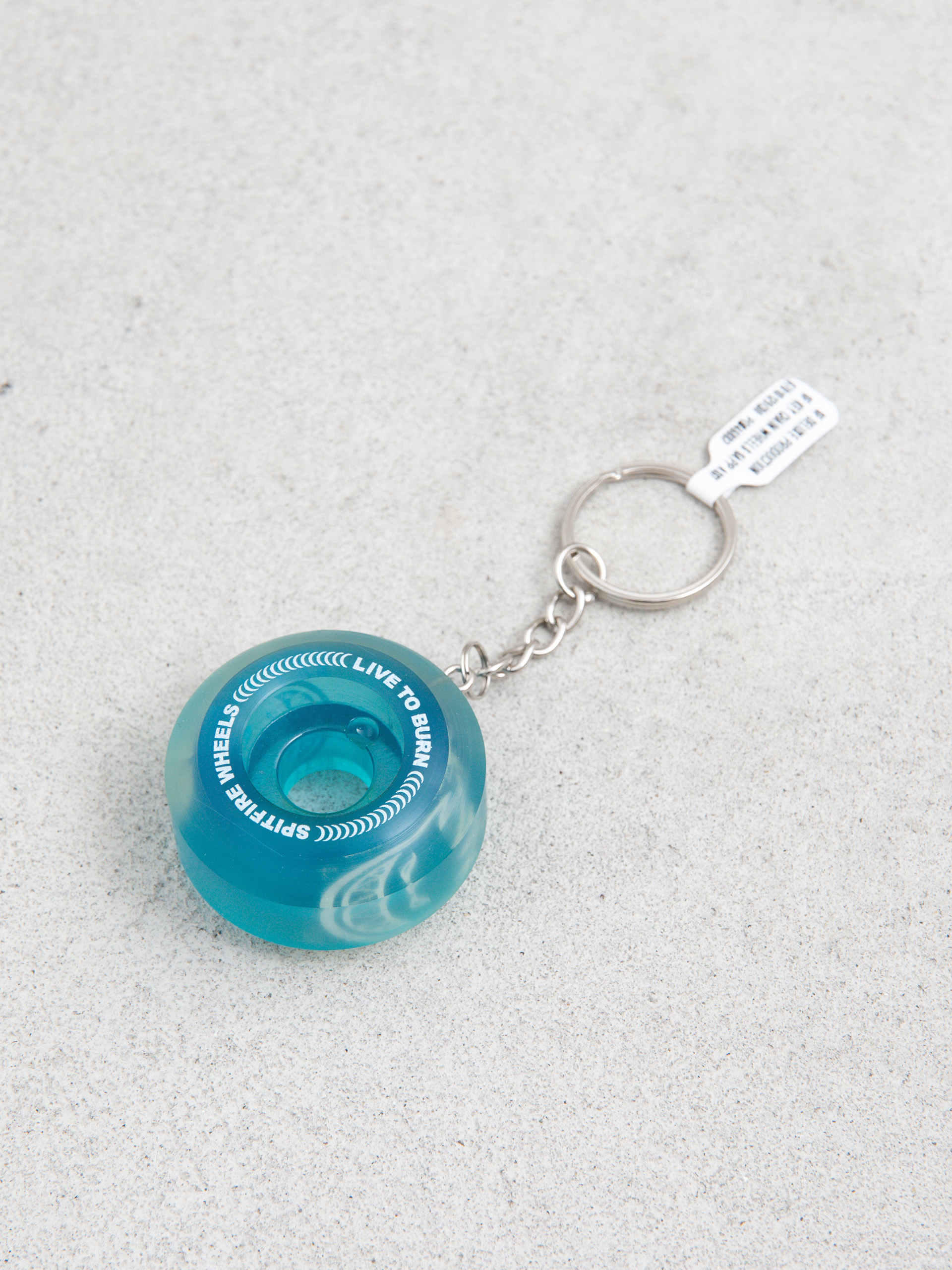 Ku013eu00fau010denka Spitfire Wheel Keychain (transparent teal)