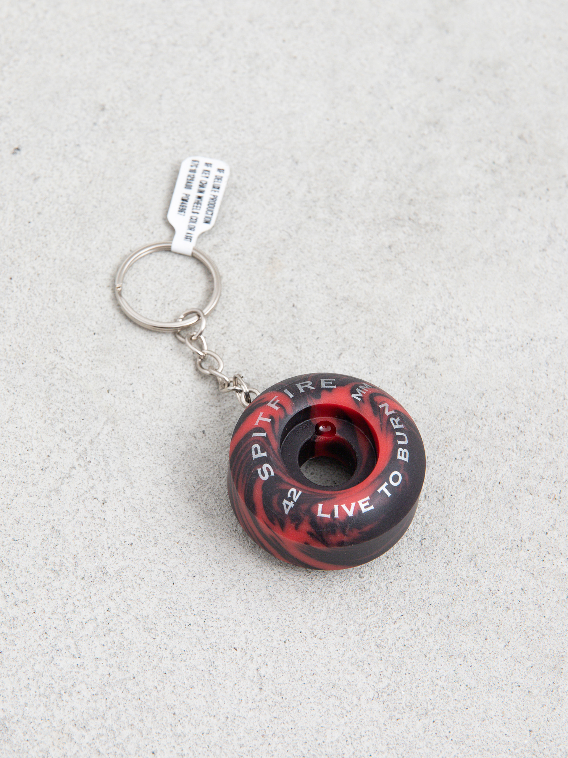 Kľúčenka Spitfire Wheel Keychain (red swirl)