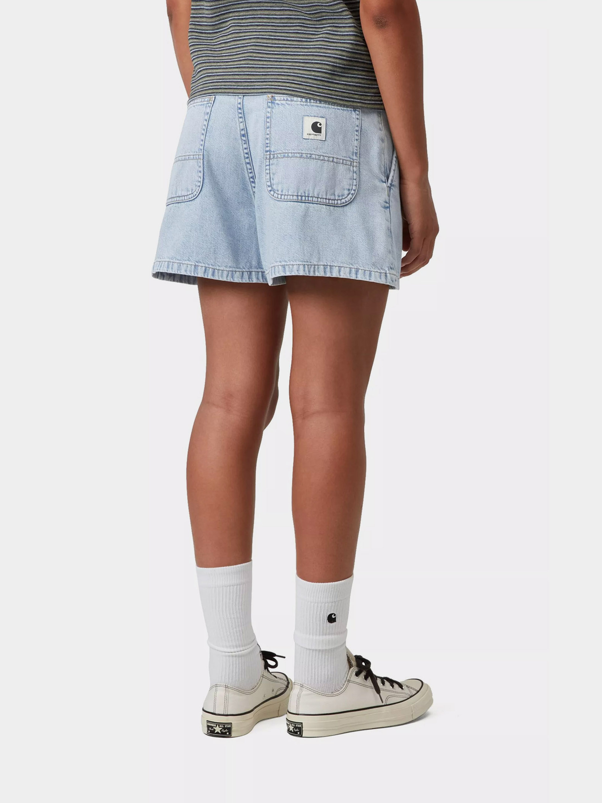 Kraťasy Carhartt WIP Lova Wmn (blue stone bleached)