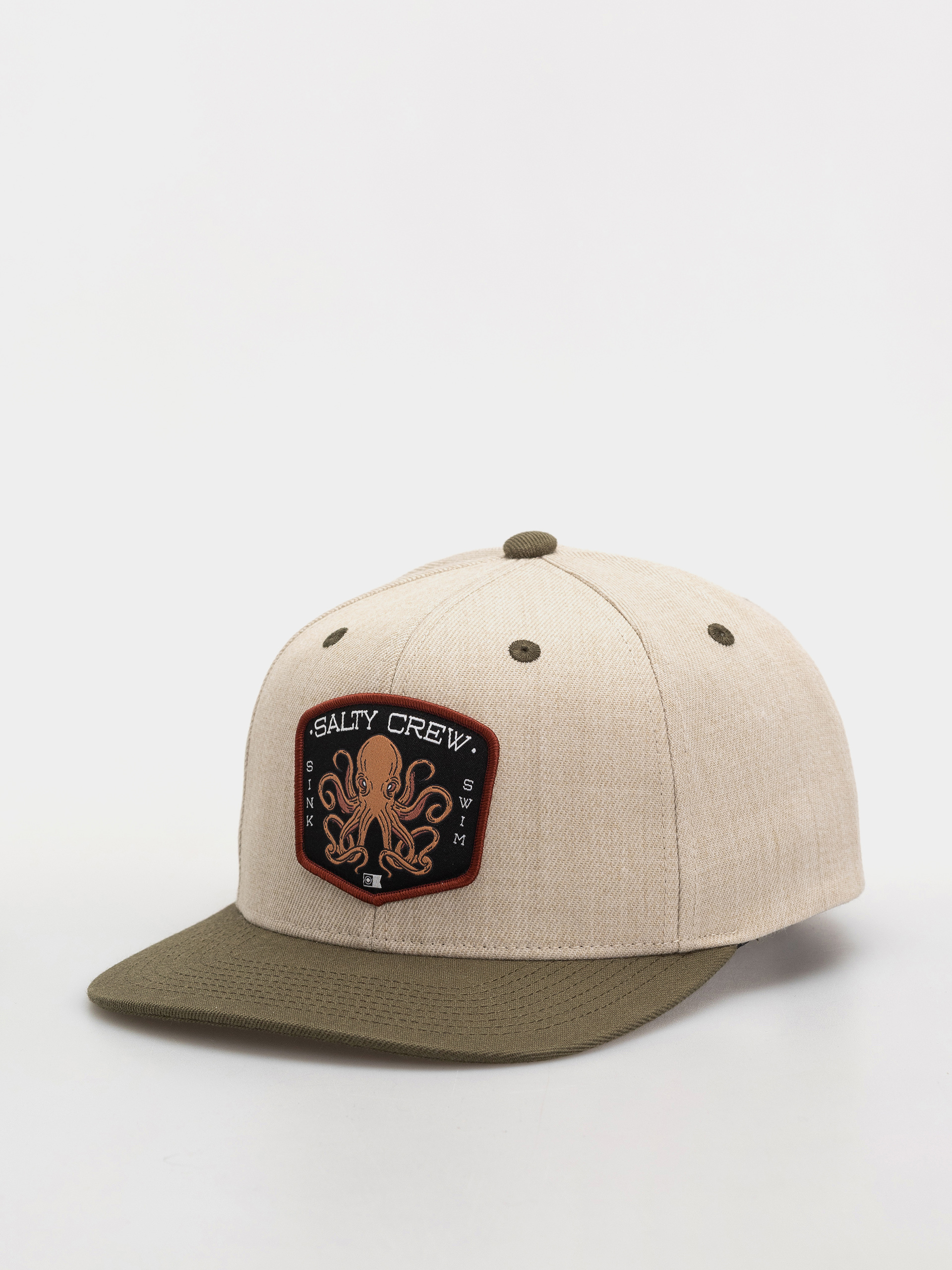 Šiltovka Salty Crew Tako Club Snapback (natural/olive)