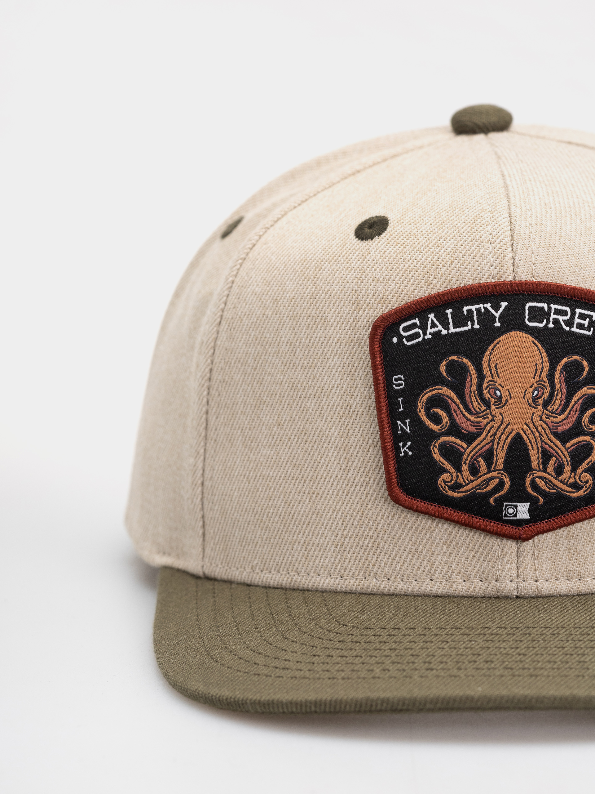 Šiltovka Salty Crew Tako Club Snapback (natural/olive)