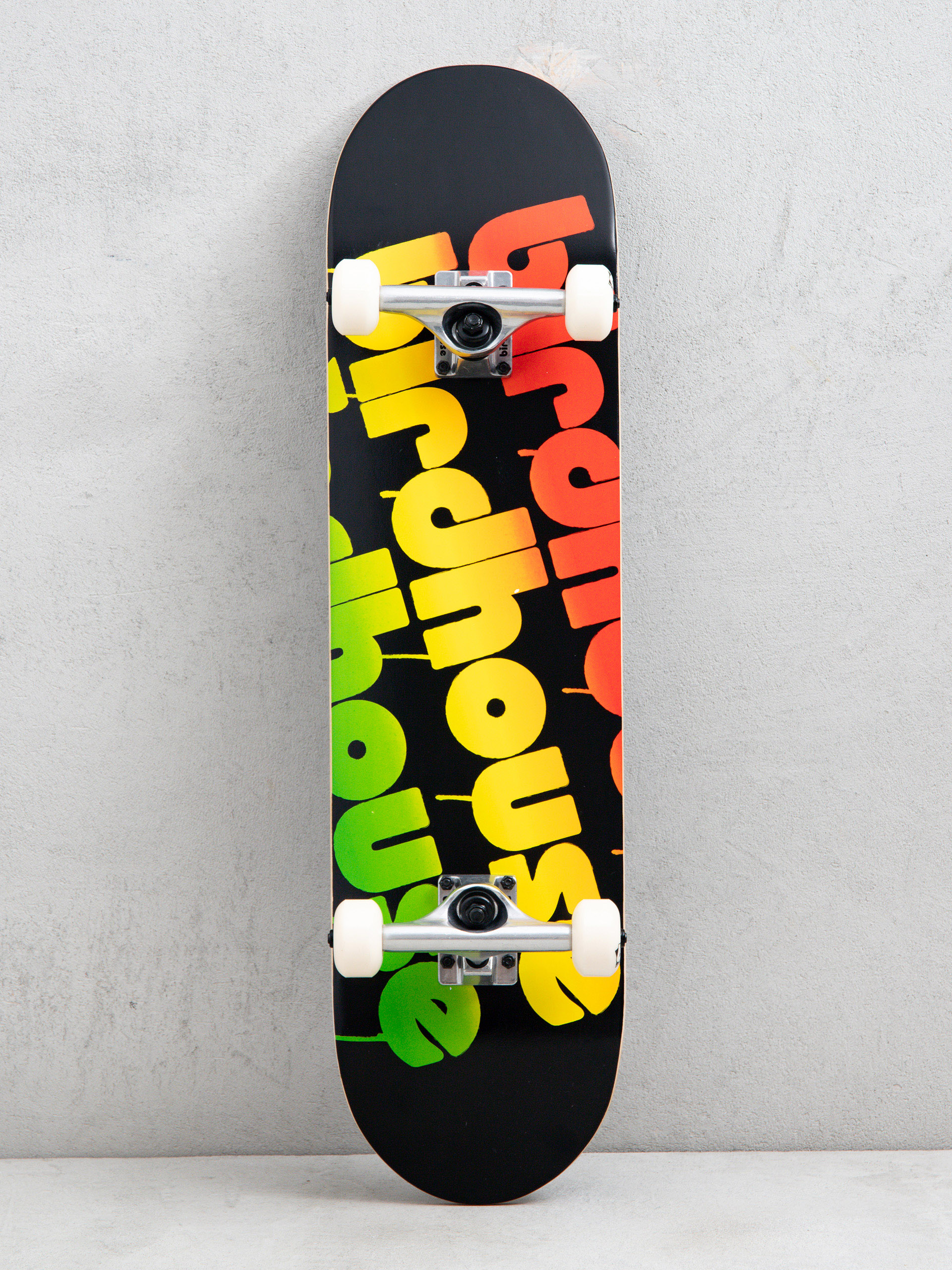 Skateboard Birdhouse Triple Stack (rasta)