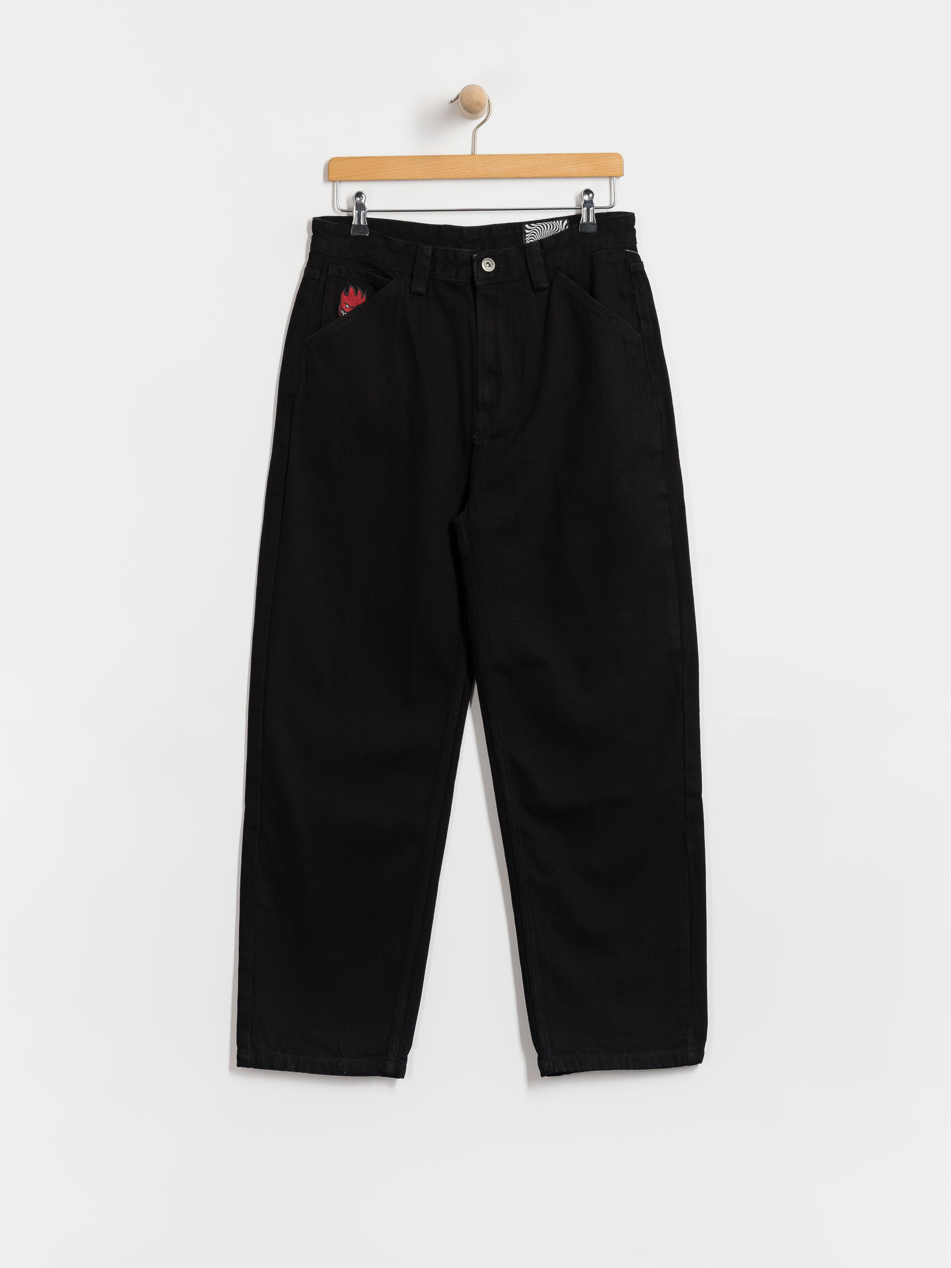 Nohavice Spitfire Bighead Fill Denim (black denim)