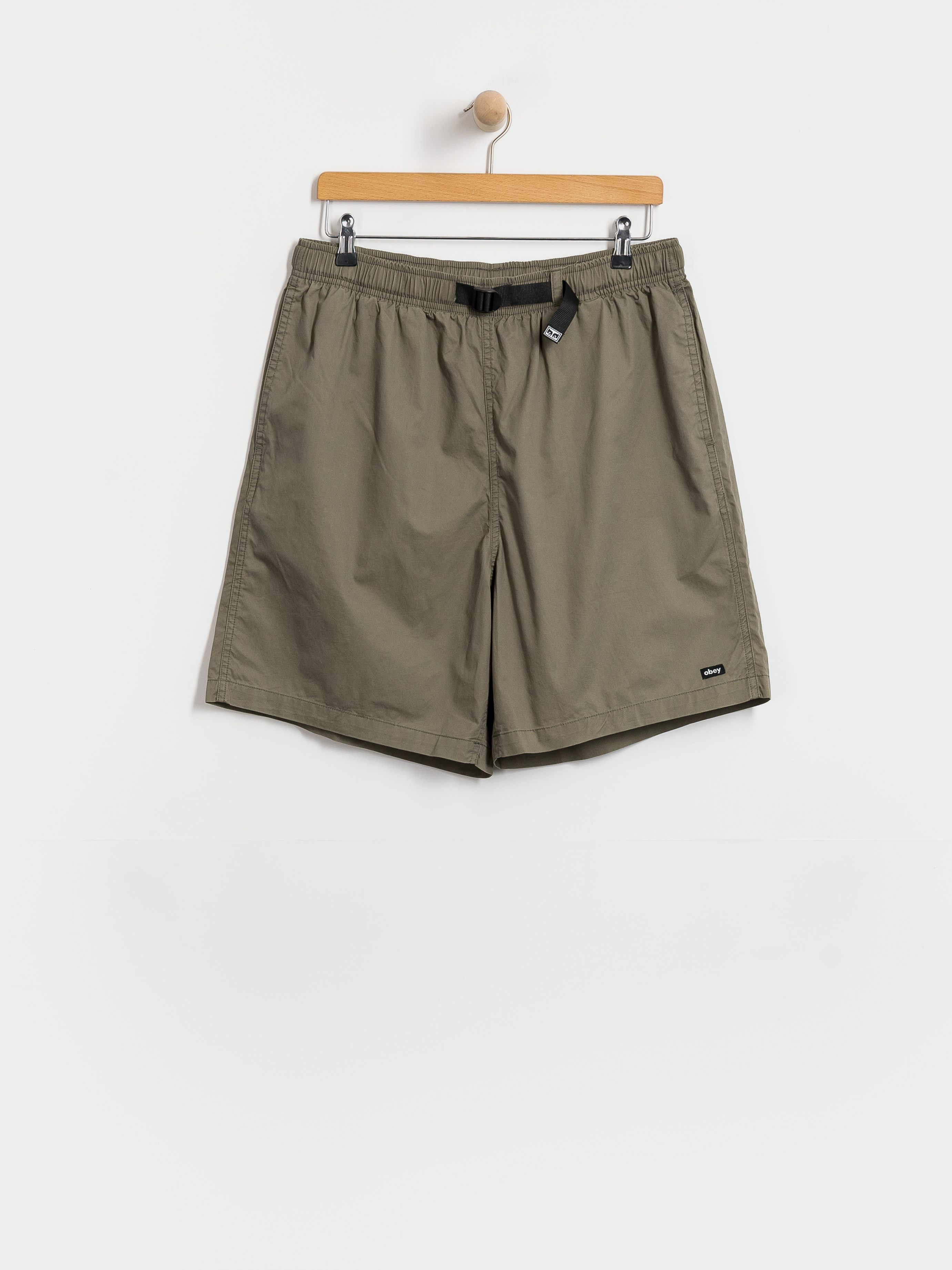 Kraťasy OBEY Easy Trail (smokey olive faded wash)