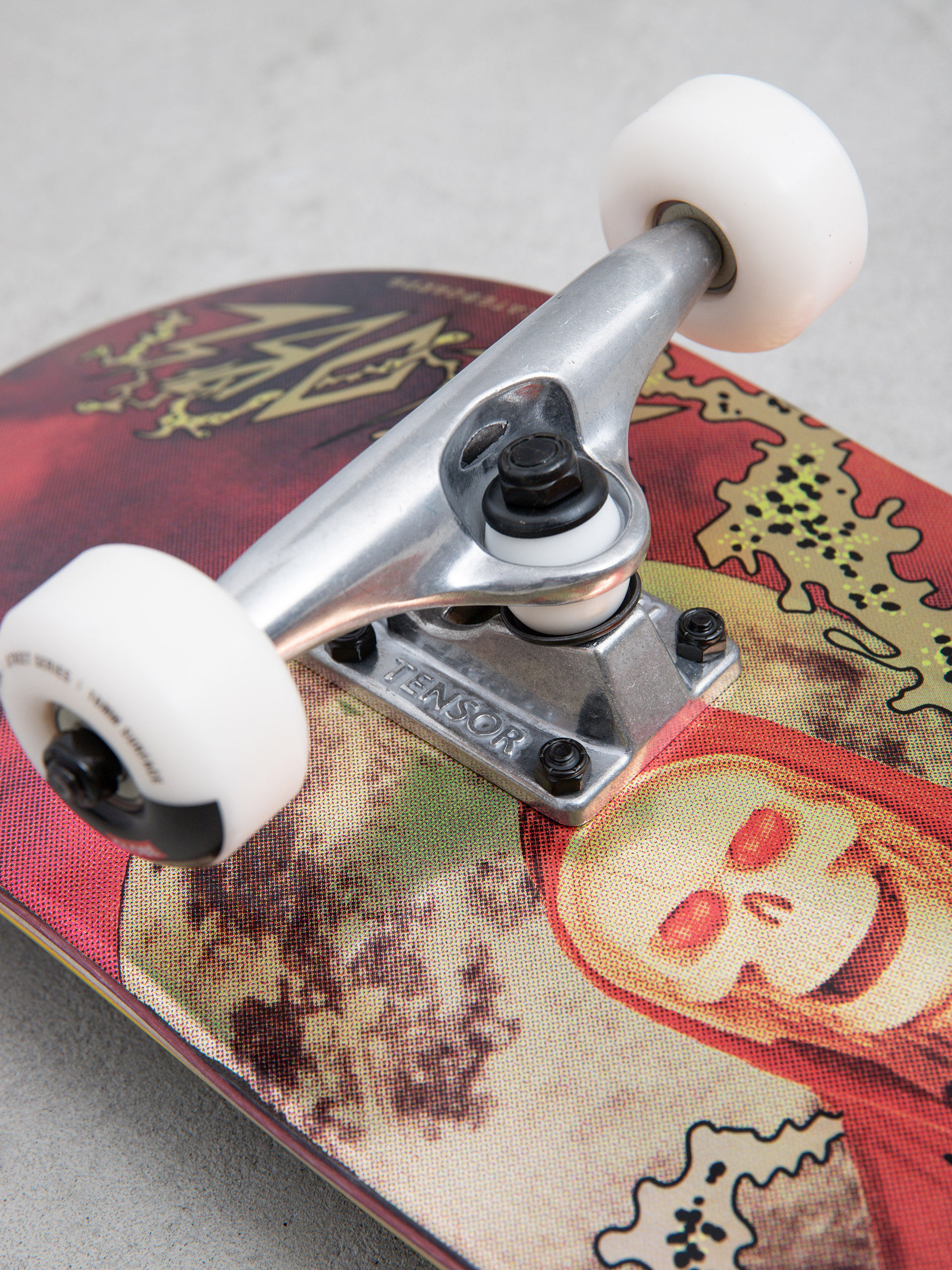 Skateboard Globe G1 Downtown Doom (silver/red)