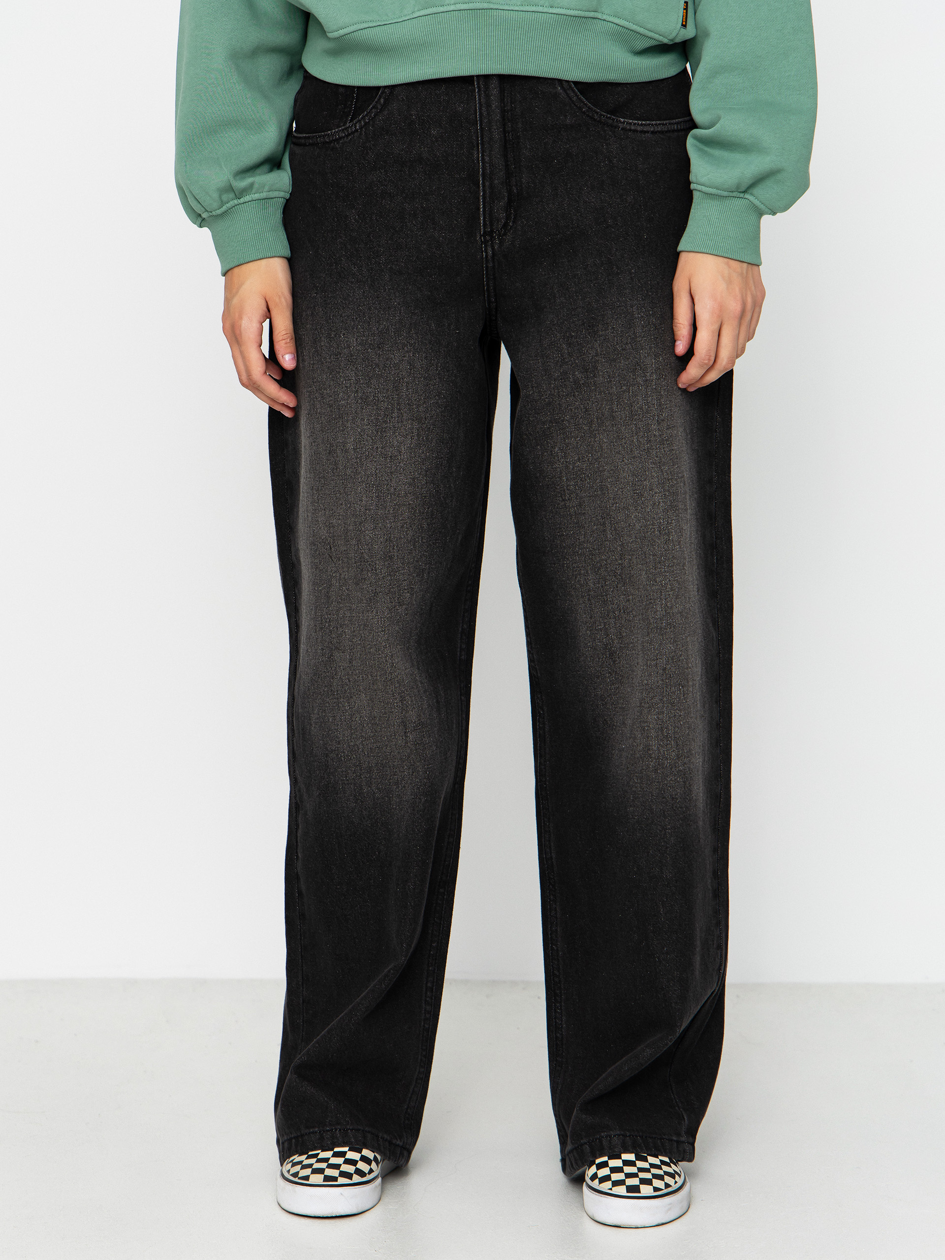 Nohavice Vans Sirelle 5 Pocket Puddle Wmn (black)