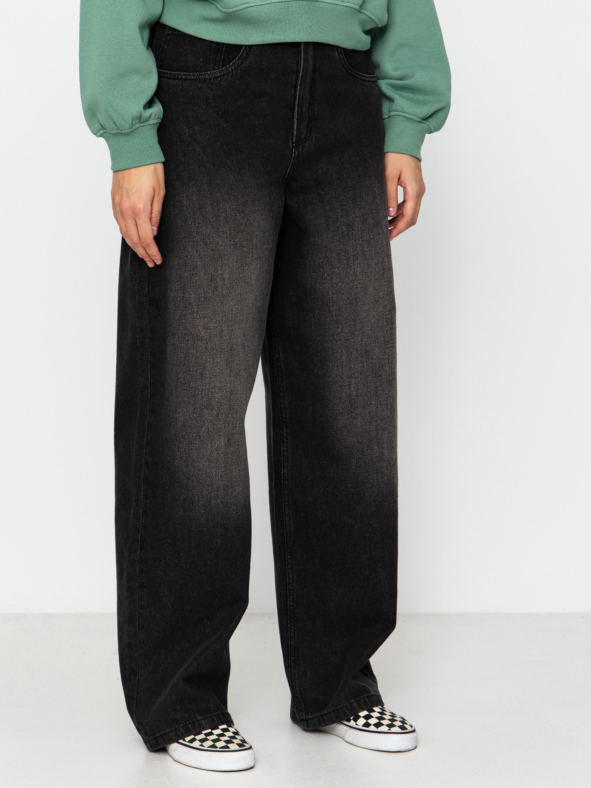 Nohavice Vans Sirelle 5 Pocket Puddle Wmn (black)