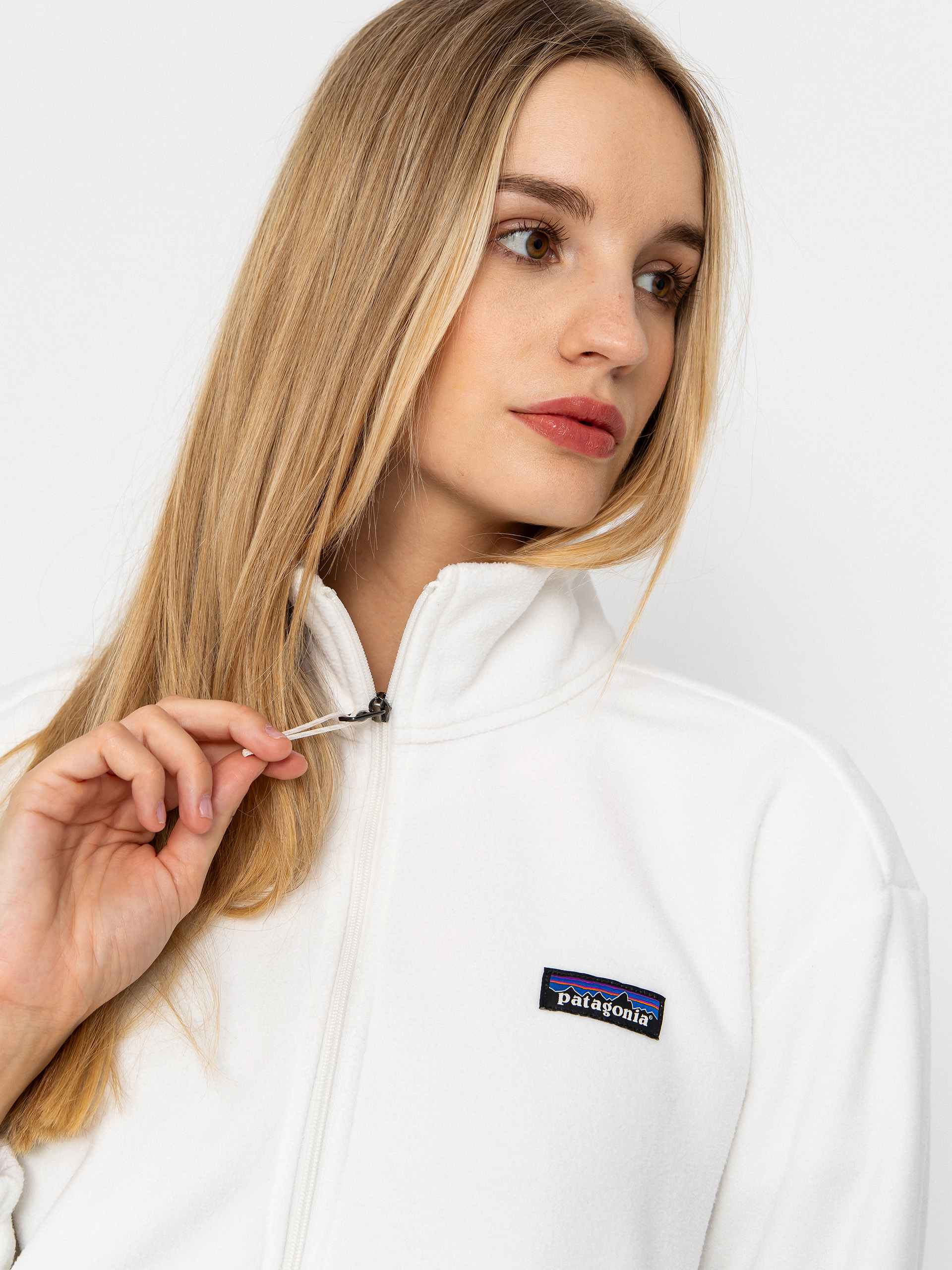 Dámsky Flísová mikina Patagonia Micro D 1/2 Zip (birch white)