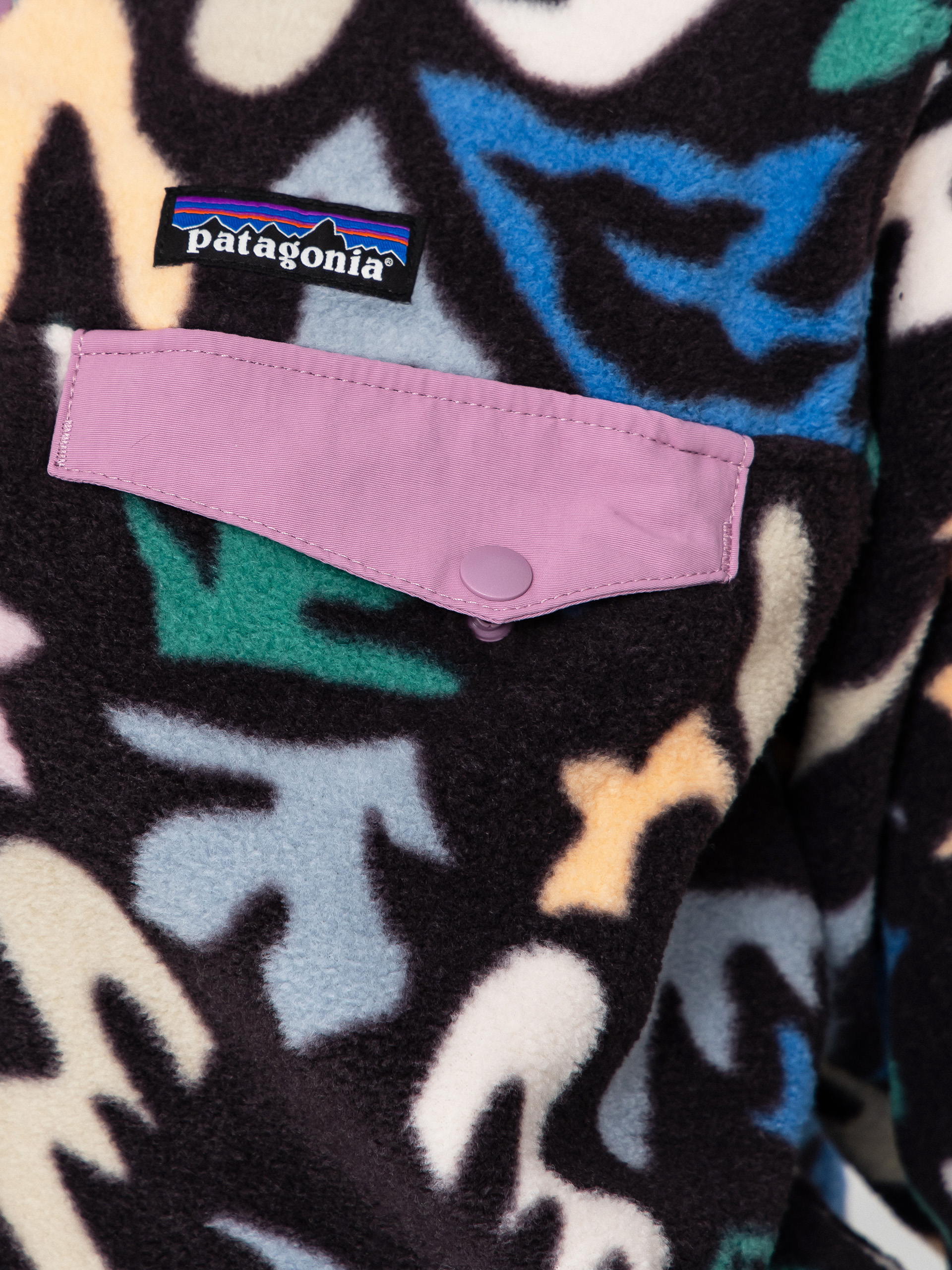 Dámsky Flísová mikina Patagonia Lightweight Synchilla Snap T (kaleido/black)