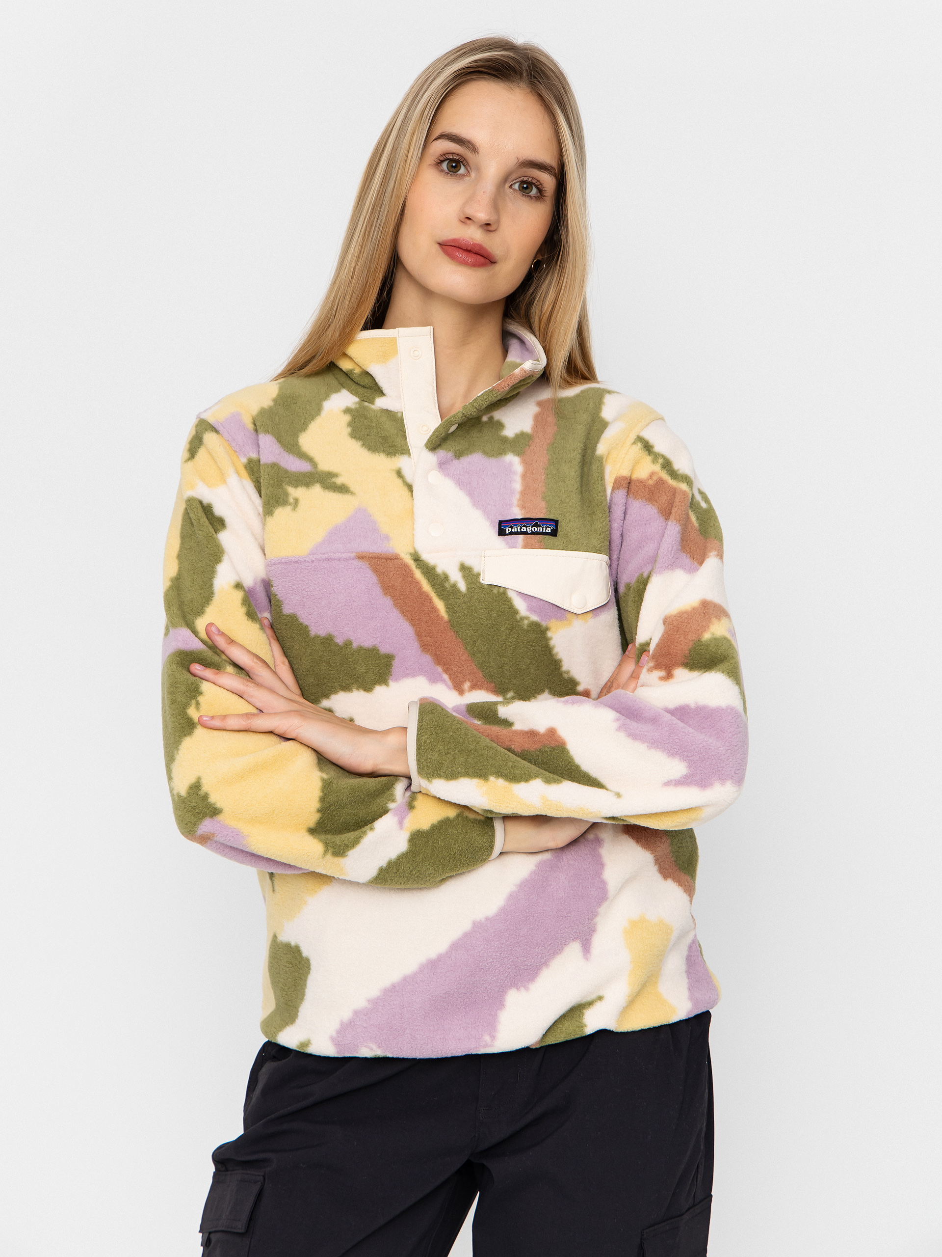 Flísová mikina Patagonia Lightweight Synchilla Snap T Wmn