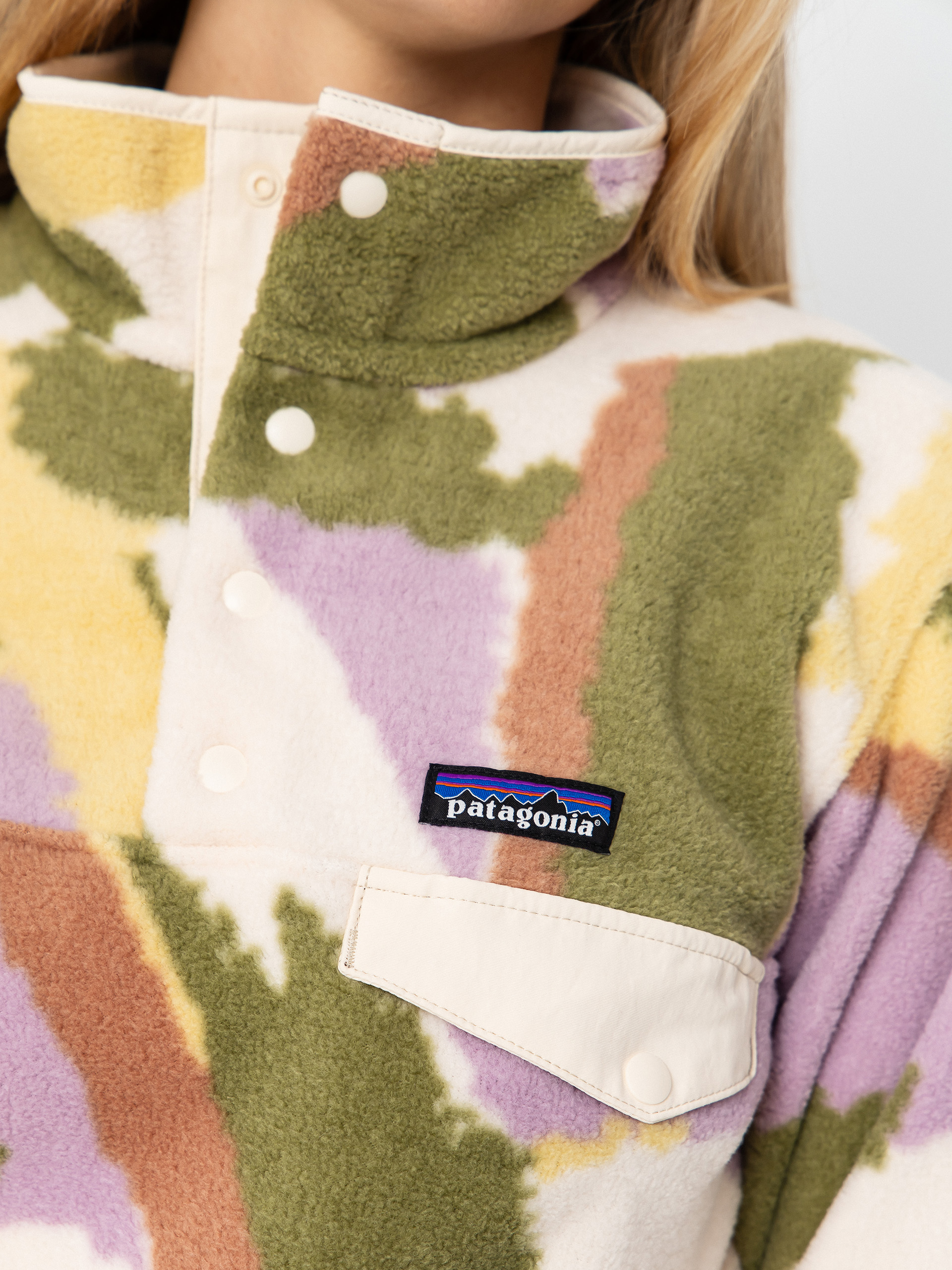 Dámsky Flísová mikina Patagonia Lightweight Synchilla Snap T (sunshine/natural)