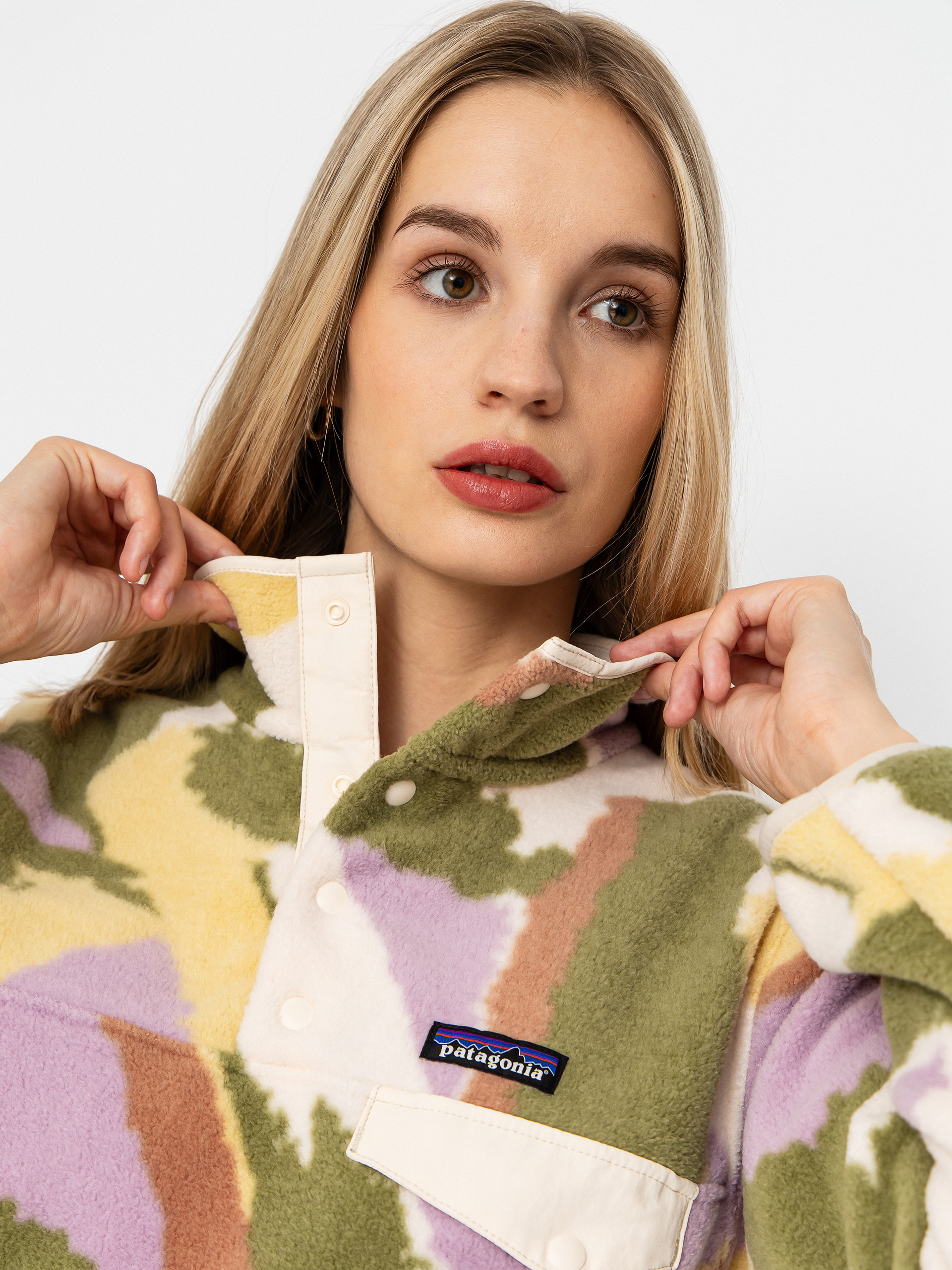 Dámsky Flísová mikina Patagonia Lightweight Synchilla Snap T (sunshine/natural)