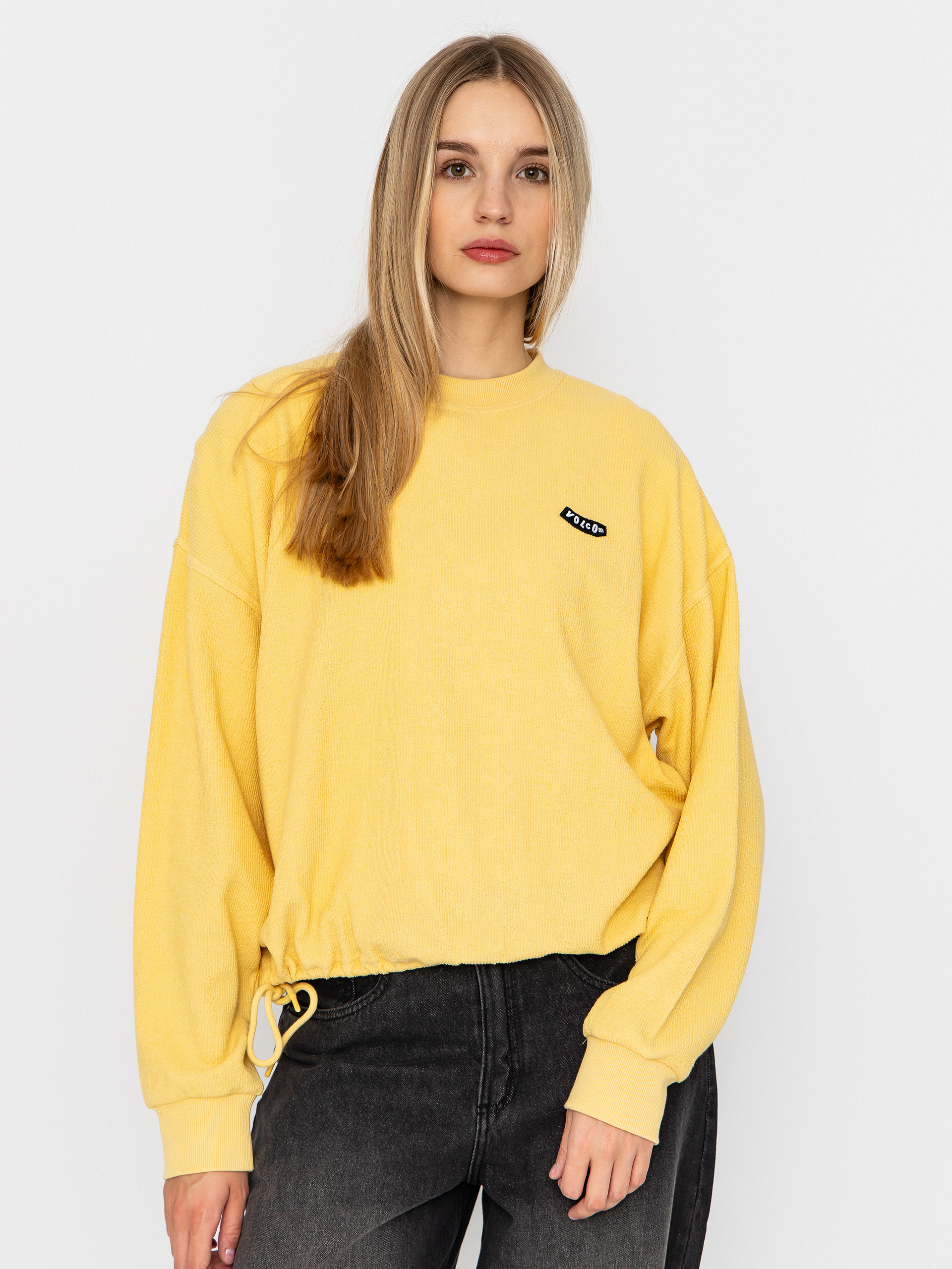 Mikina Volcom Sweeterry Crew Wmn (sunburst)