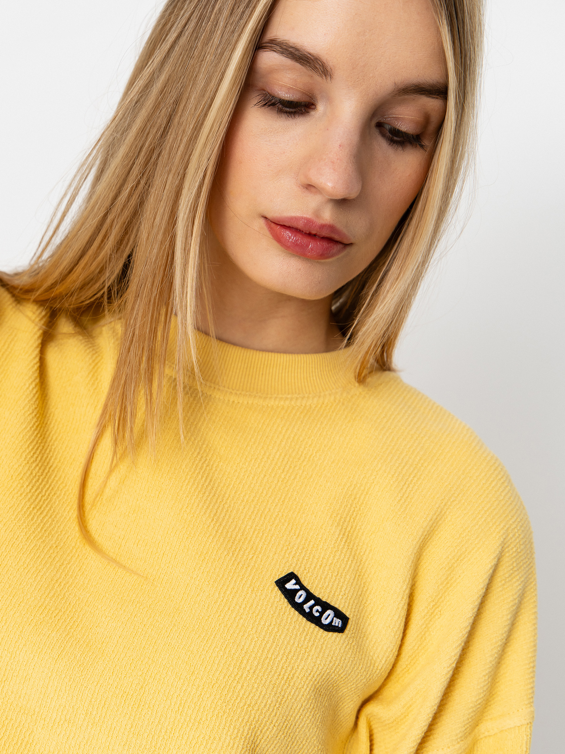 Mikina Volcom Sweeterry Crew Wmn (sunburst)