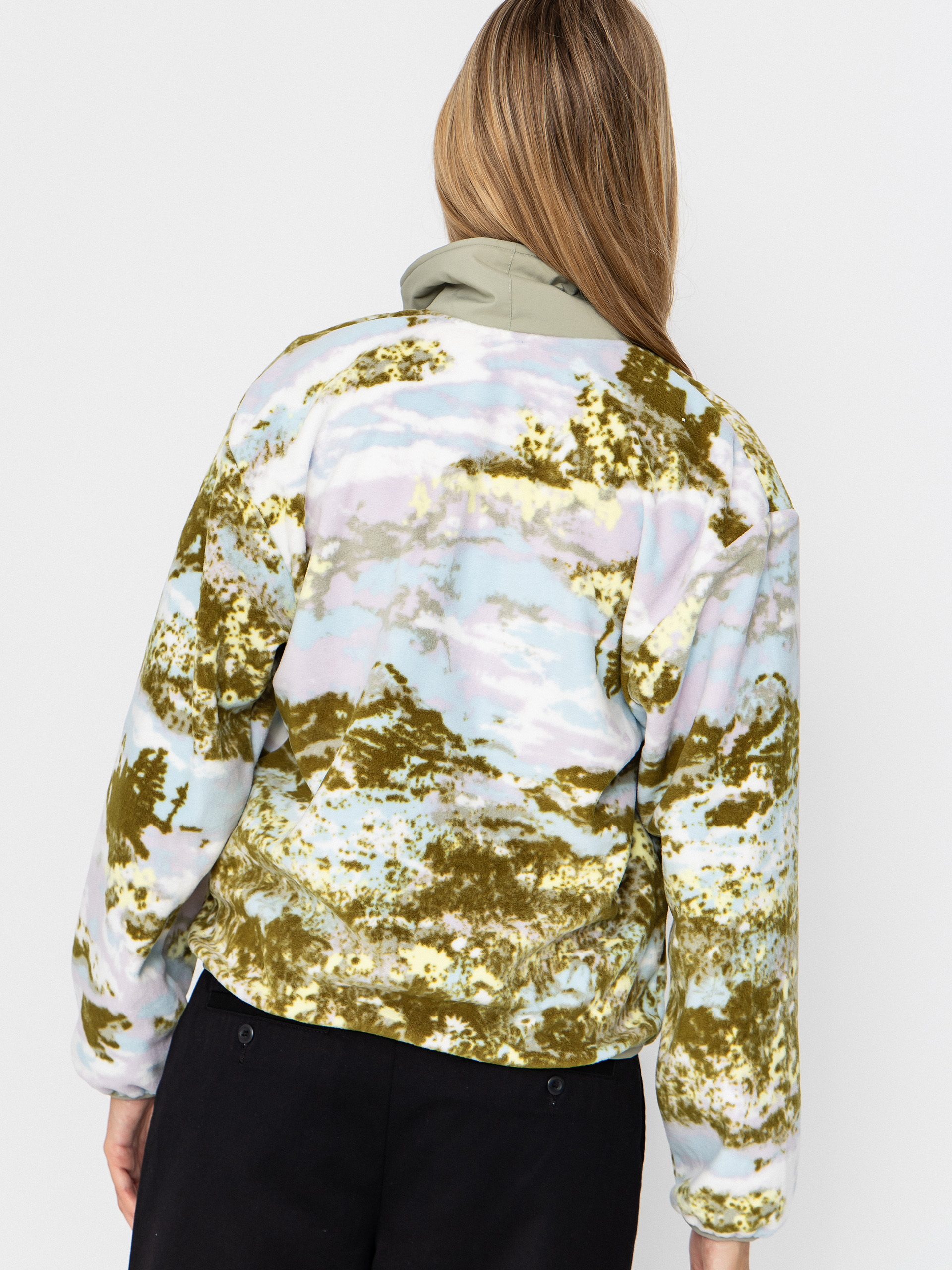 Dámsky Flísová mikina Columbia Sequoia Grove Printed Half Zip (citron haze/fieldaze)