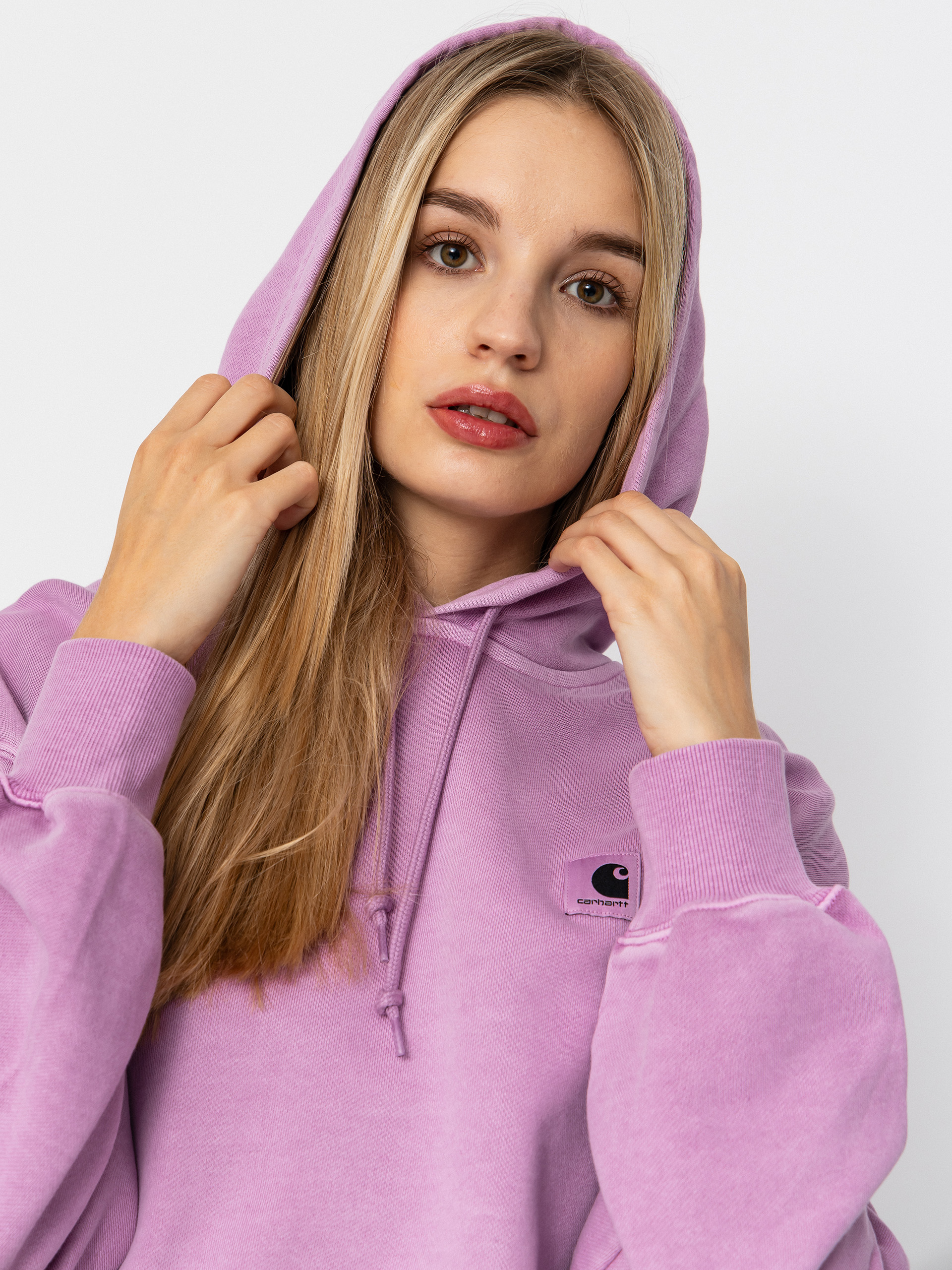 Mikina s kapucňou Carhartt WIP Nelson HD Wmn (gentle purple)