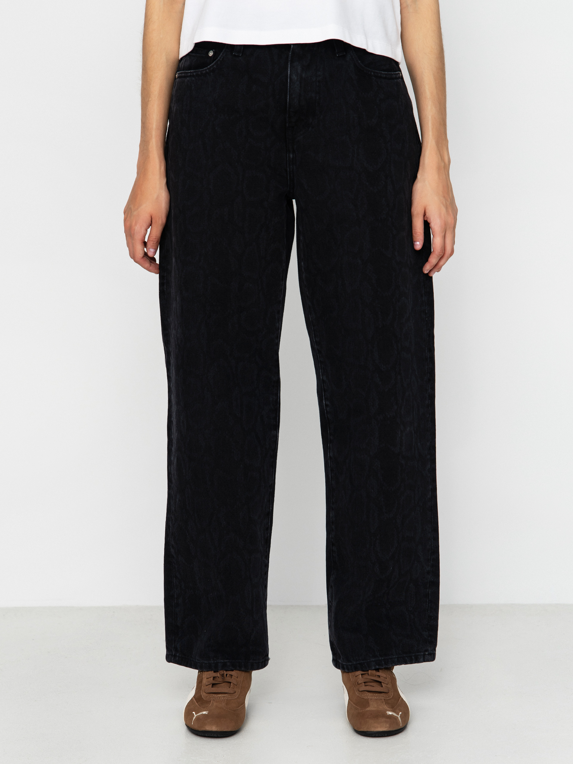 Nohavice Carhartt WIP Snake Arin Wmn (snake camo/black)