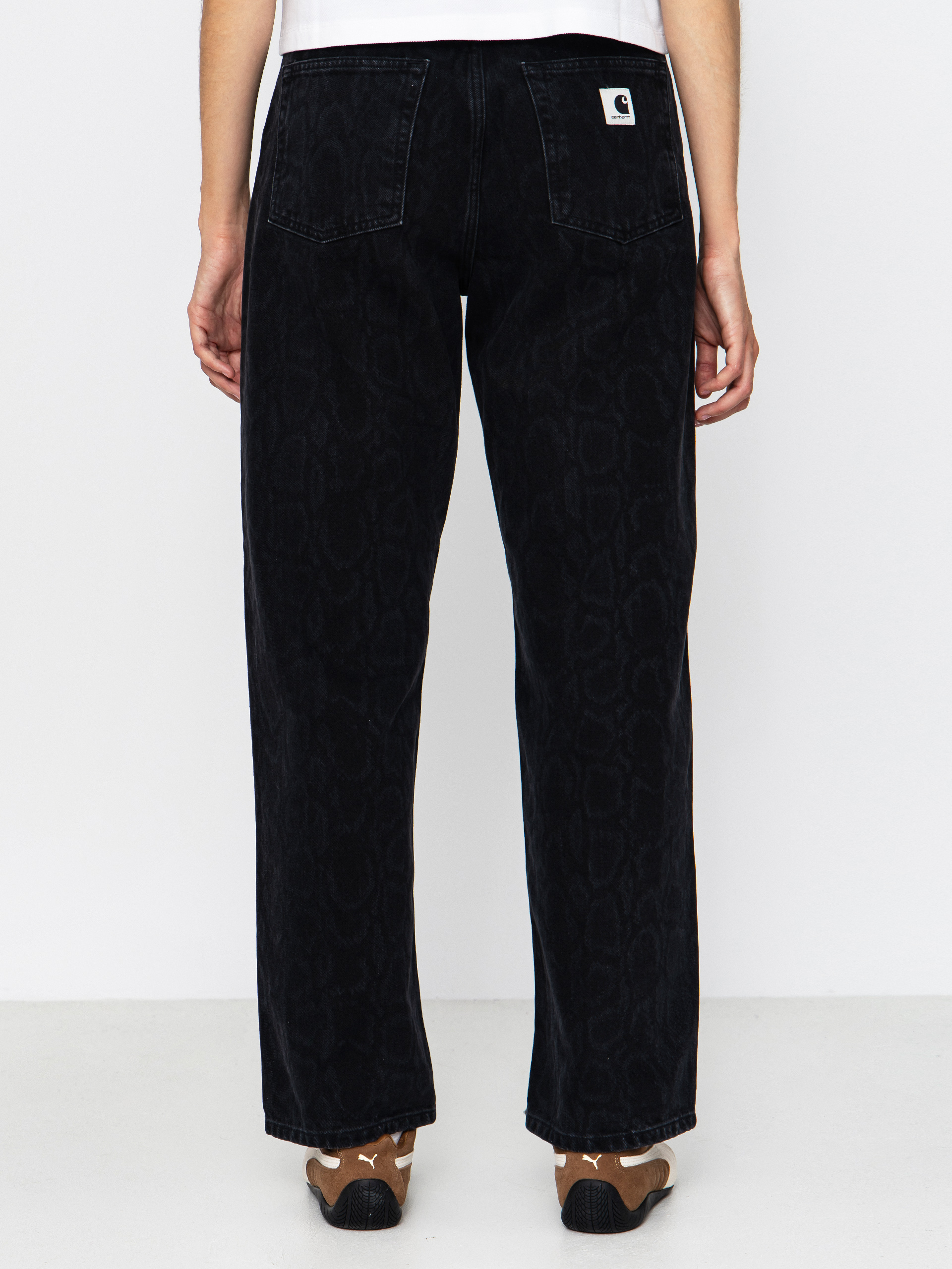 Nohavice Carhartt WIP Snake Arin Wmn (snake camo/black)