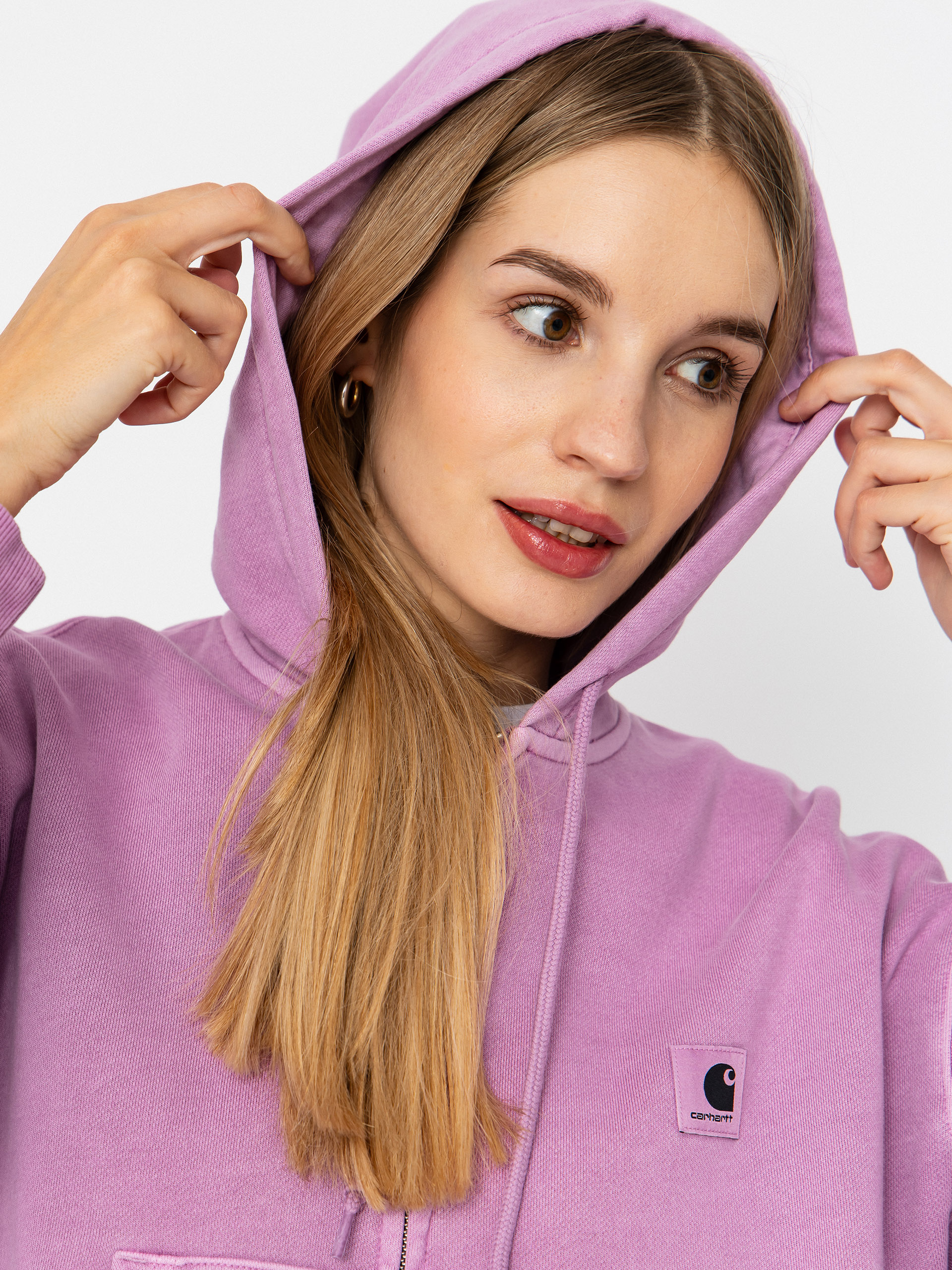 Mikina s kapucňou Carhartt WIP Nelson ZHD Wmn (gentle purple)