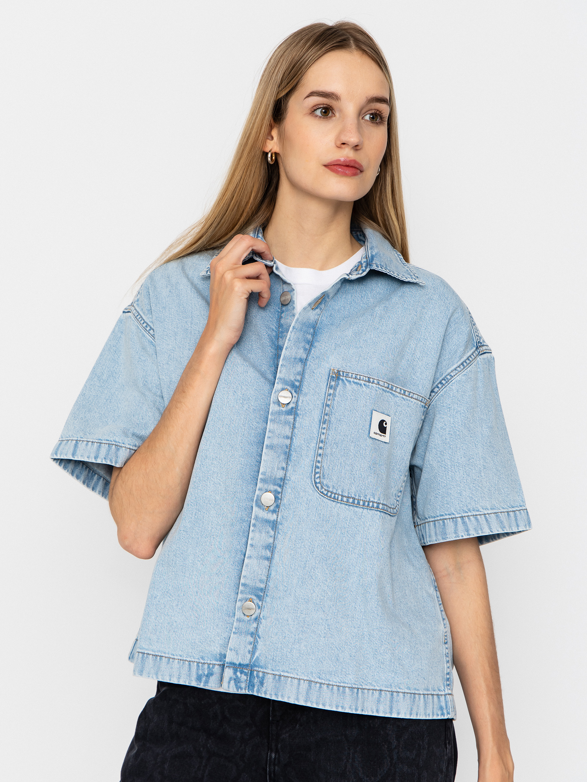 Košeľa Carhartt WIP Lovilia Wmn (blue)