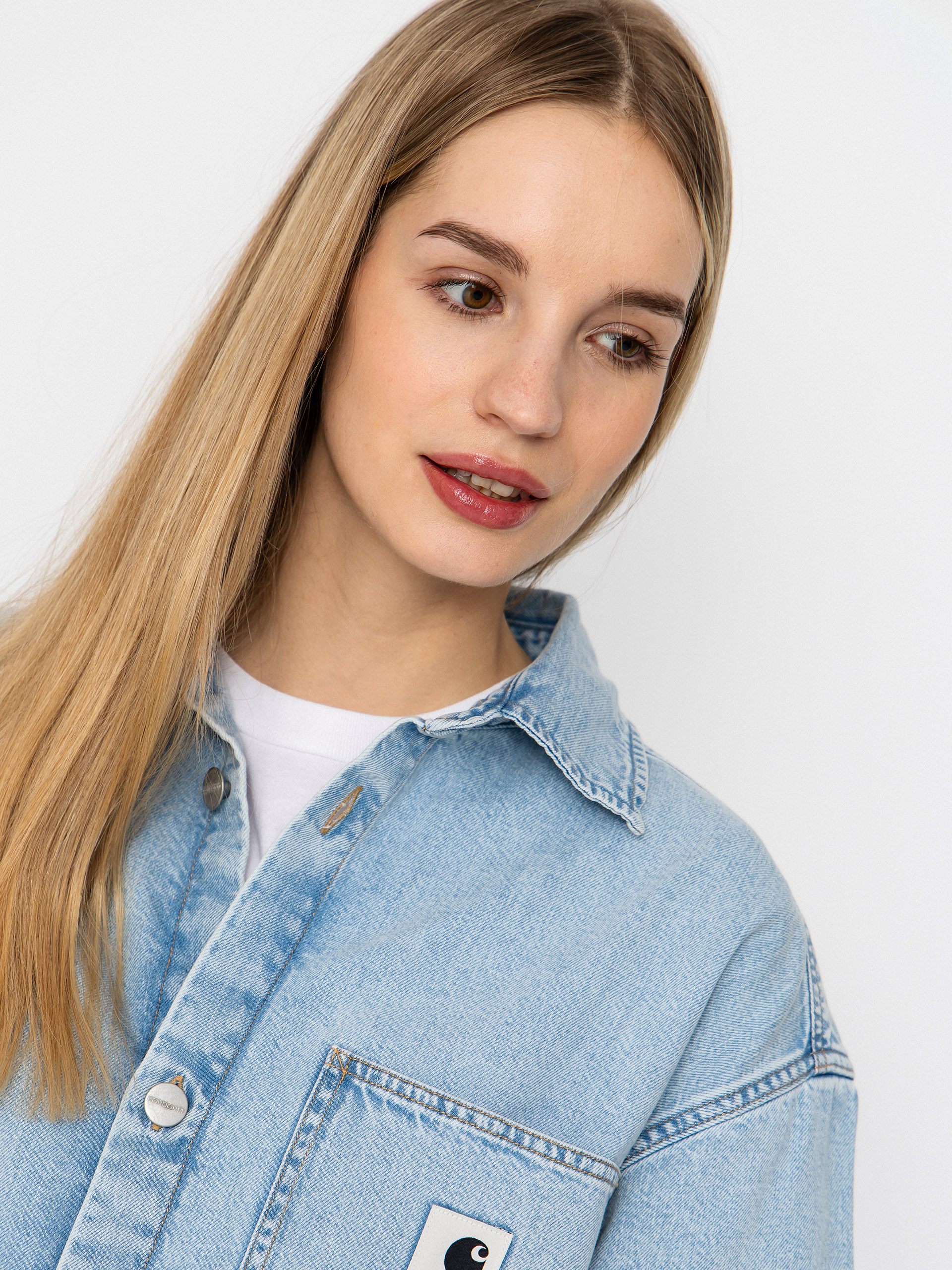 Košeľa Carhartt WIP Lovilia Wmn (blue)