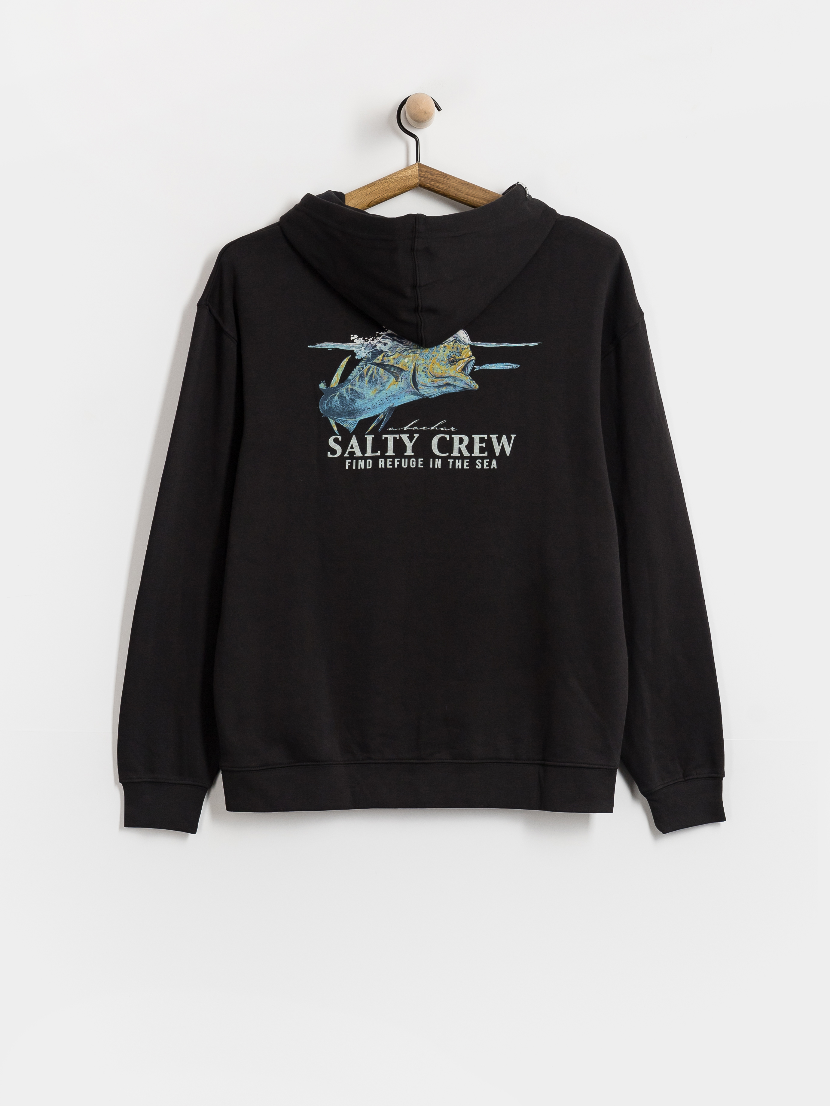 Mikina s kapucňou Salty Crew Mahi Surface HD (black)