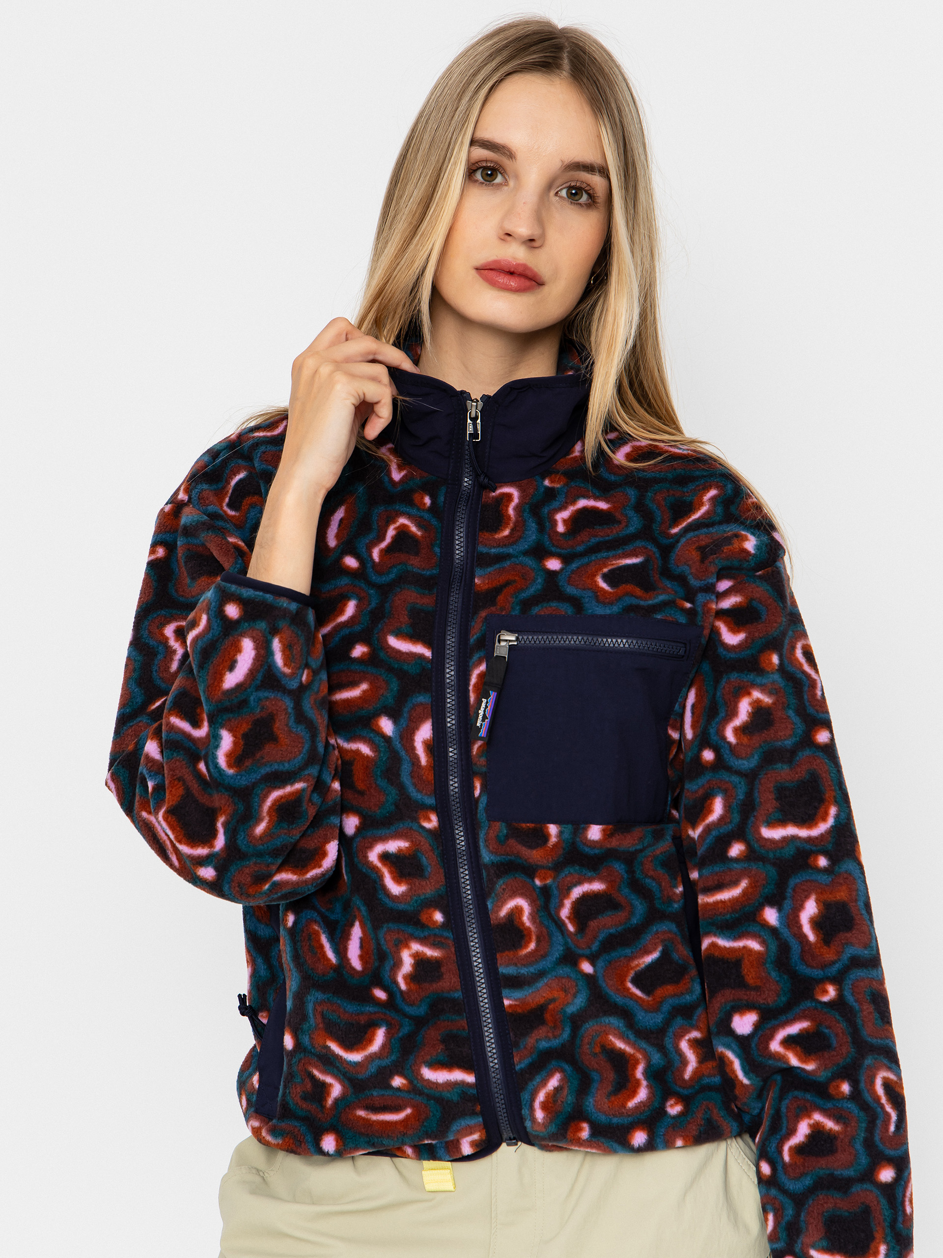 Dámsky Flísová mikina Patagonia Synch (soft spirea dried vanilla)