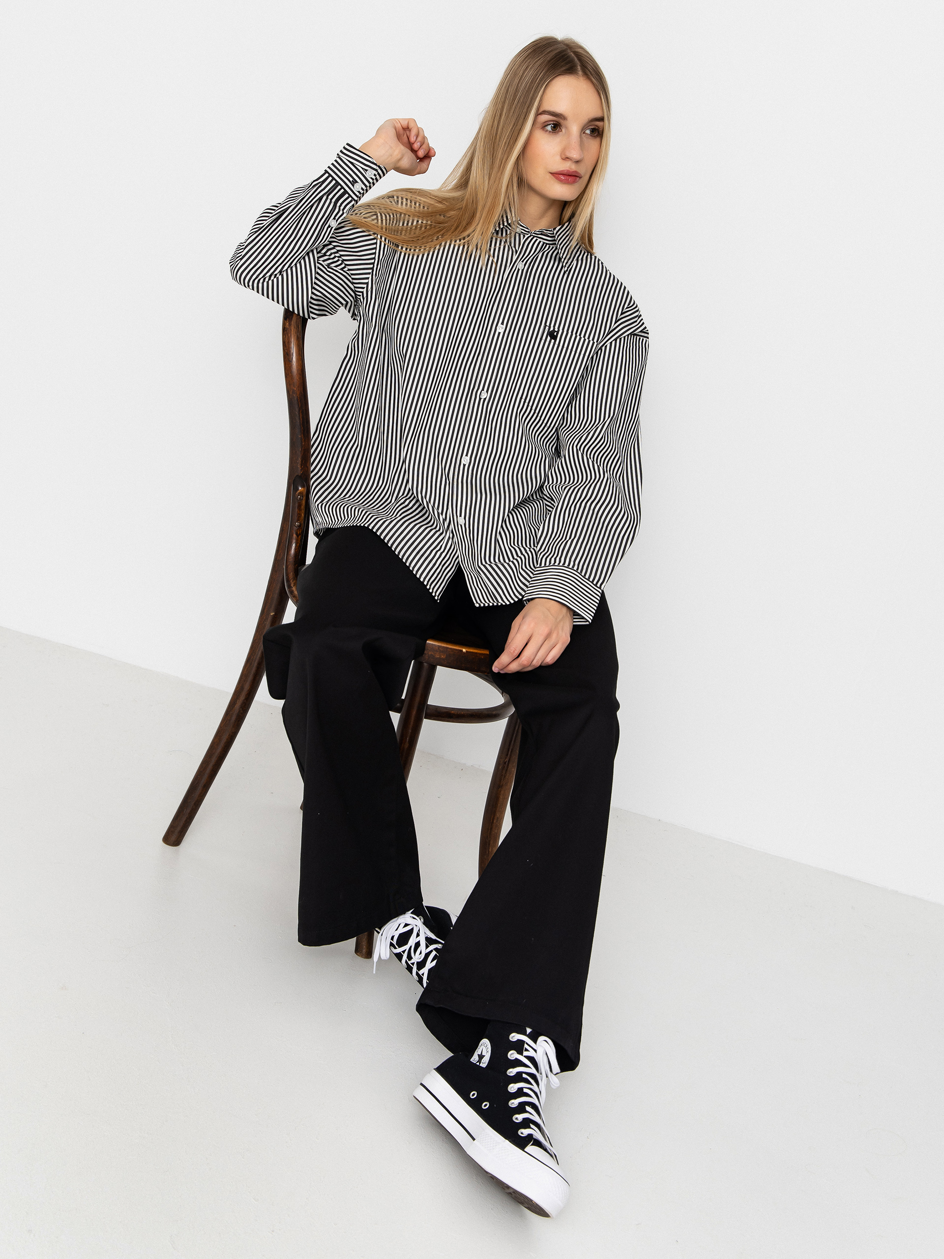Košeľa Carhartt WIP Daldry Wmn (daldry stripe/black/wax)