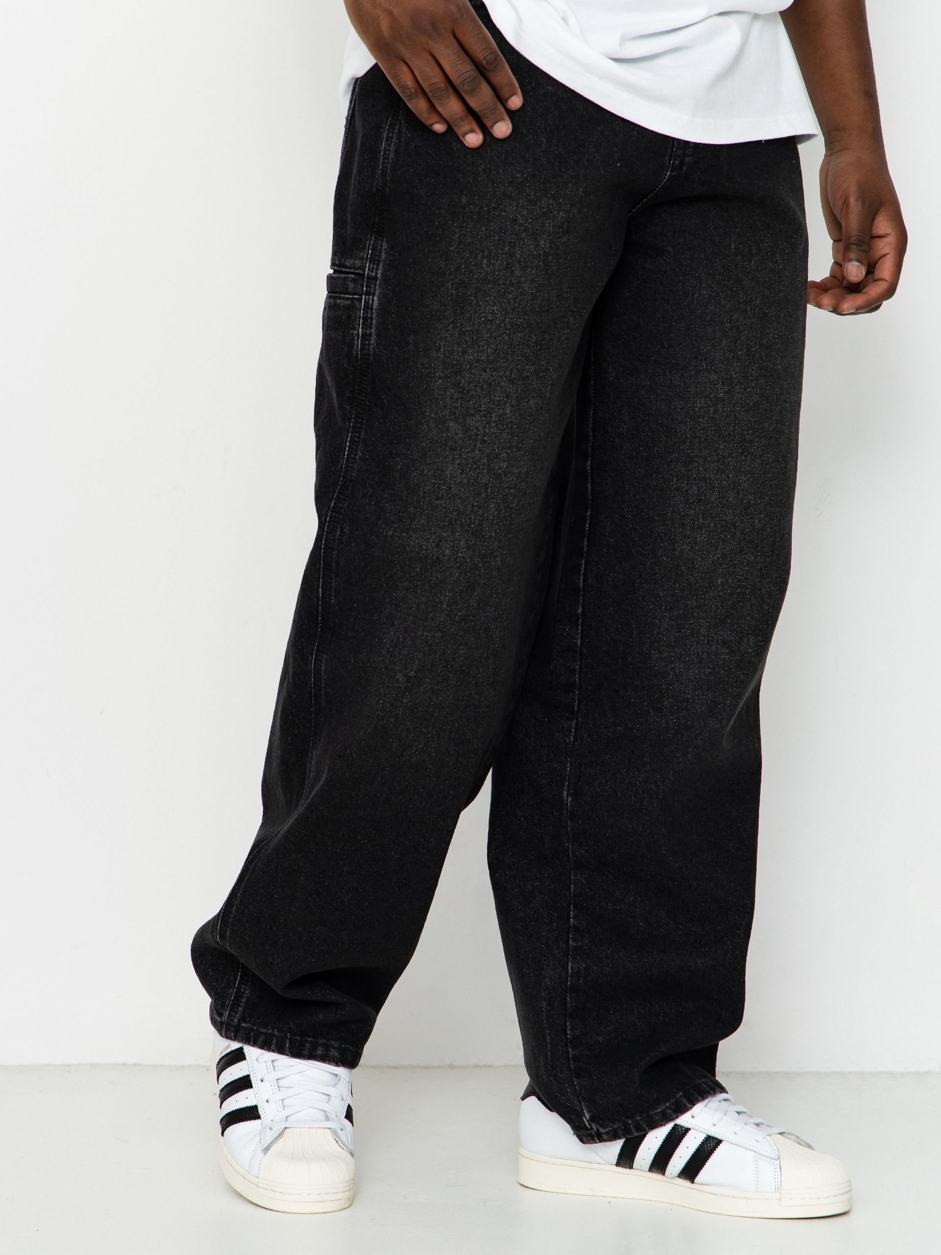 Nohavice Dickies 958 Baggy Tapered Work (black wash faded)