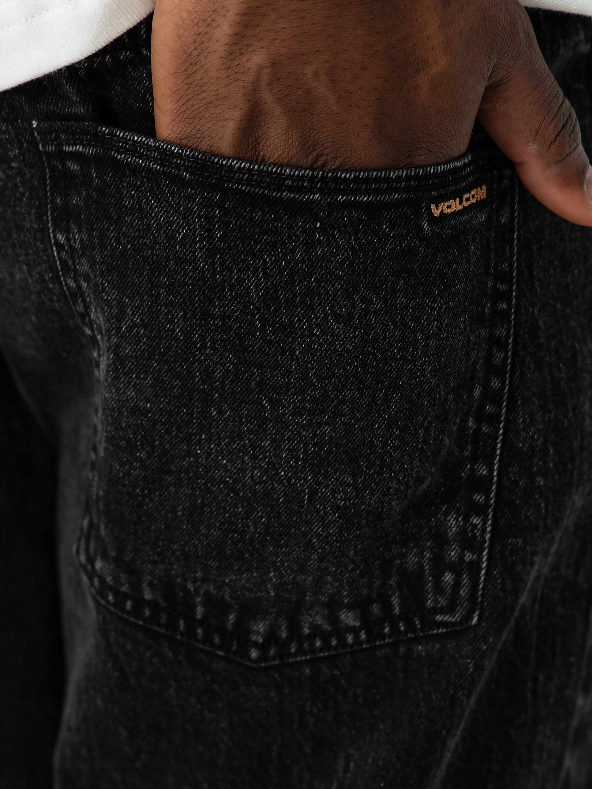 Nohavice Volcom Fivedown (blackity black)