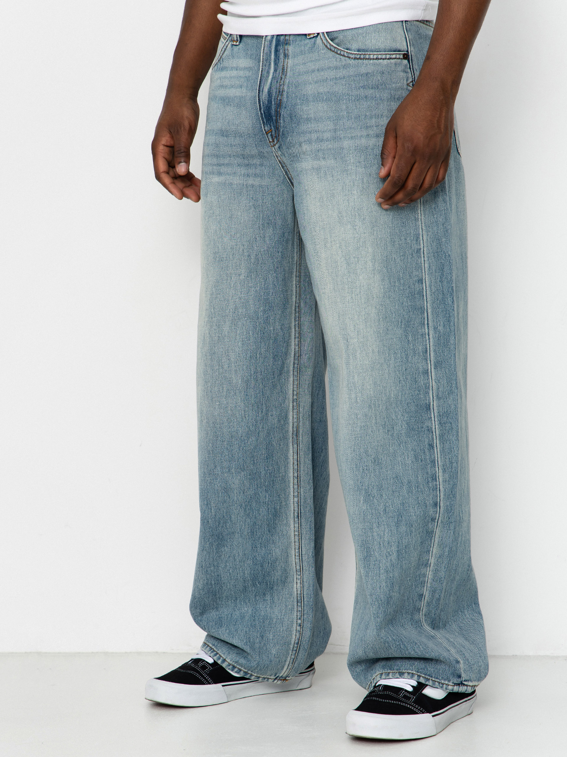 Nohavice Volcom Beeggys Wmn (dusty blue wash)