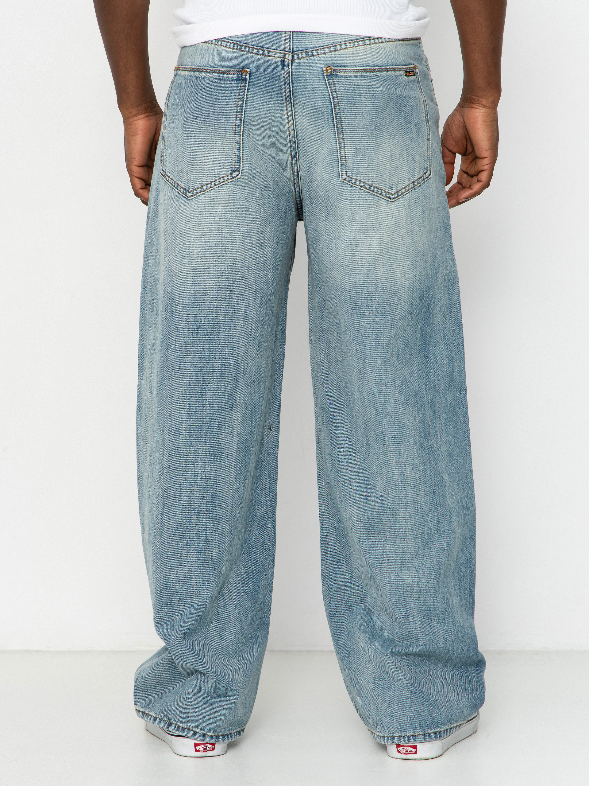 Nohavice Volcom Beeggys Wmn (dusty blue wash)