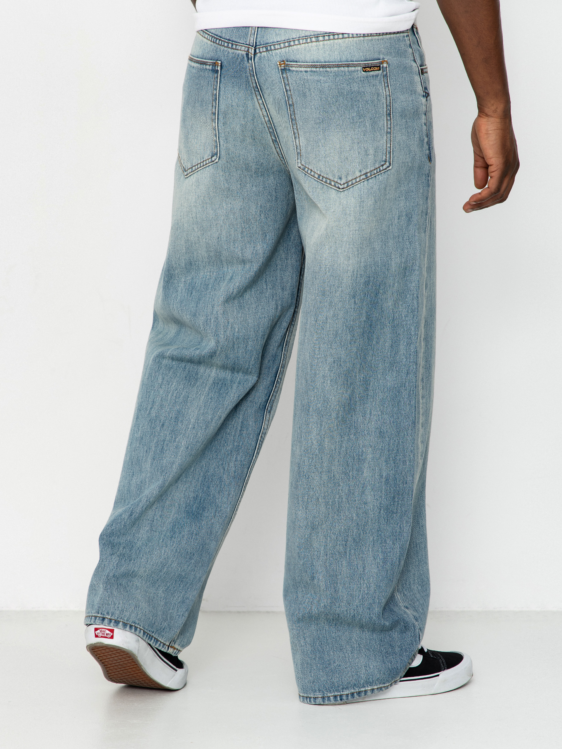 Nohavice Volcom Beeggys Wmn (dusty blue wash)