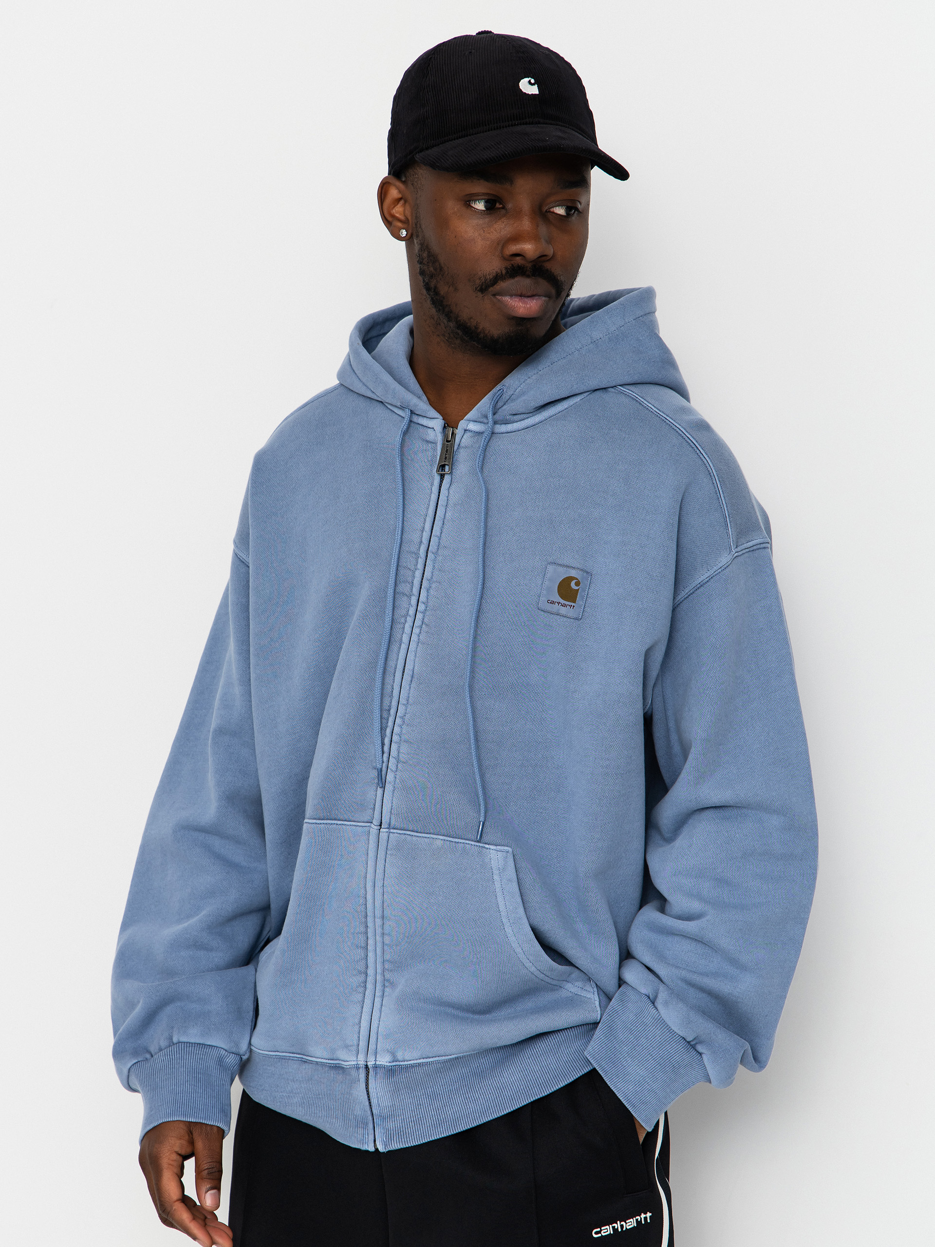 Mikina s kapucňou Carhartt WIP Nelson ZHD (gentle blue)
