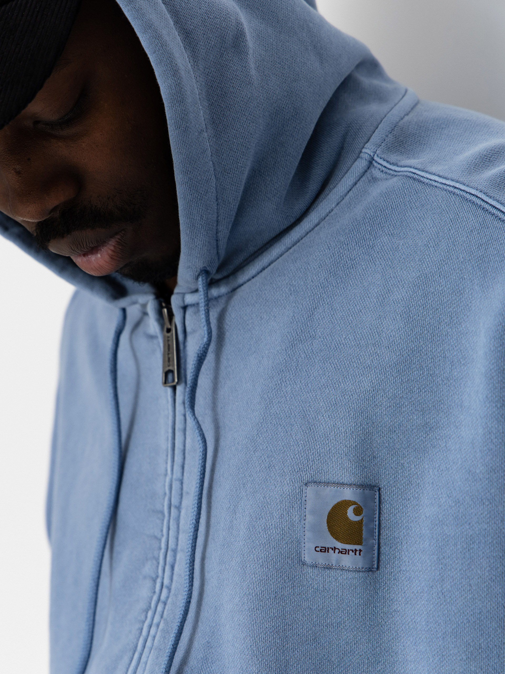 Mikina s kapucňou Carhartt WIP Nelson ZHD (gentle blue)