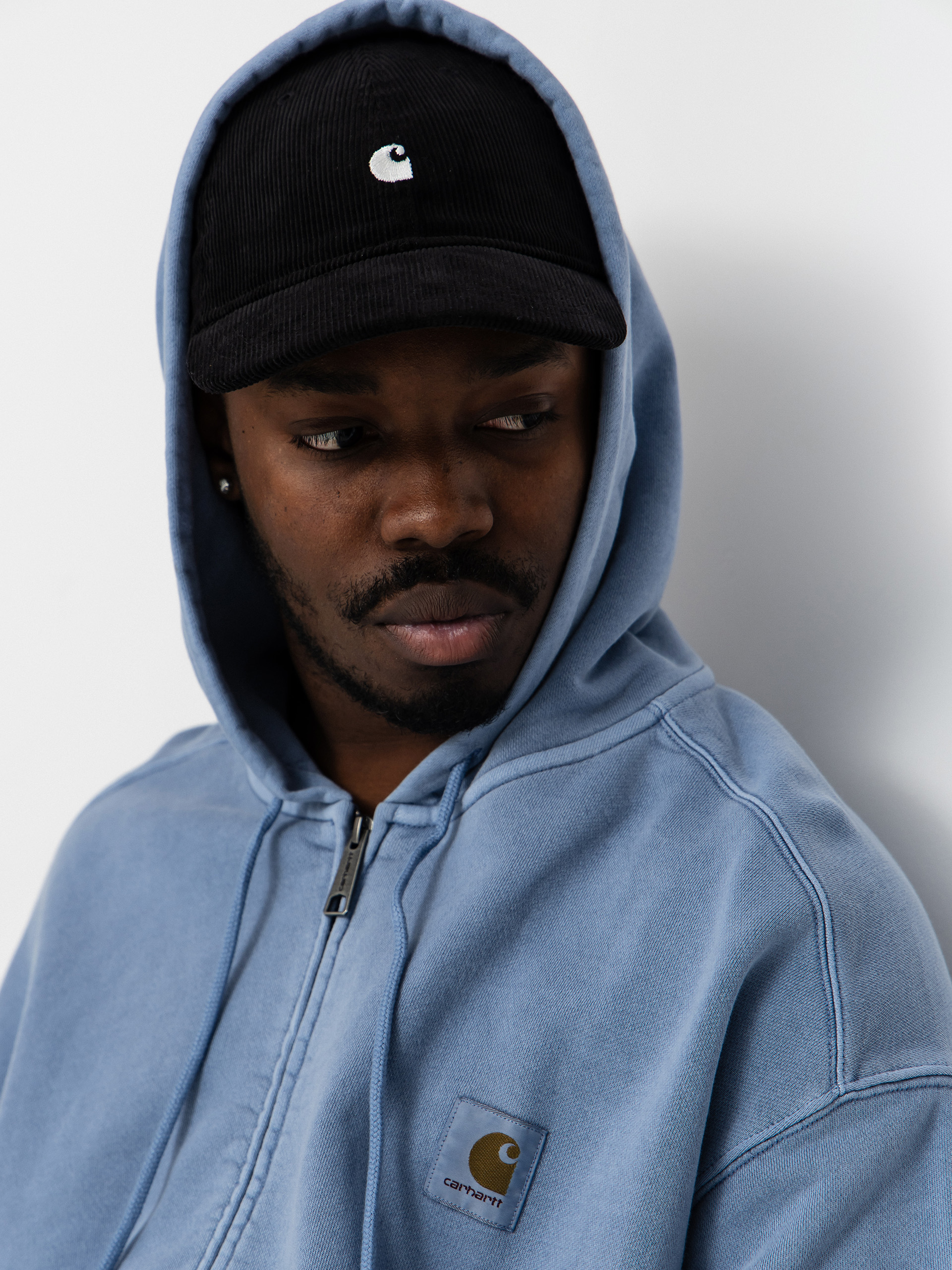 Mikina s kapucňou Carhartt WIP Nelson ZHD (gentle blue)