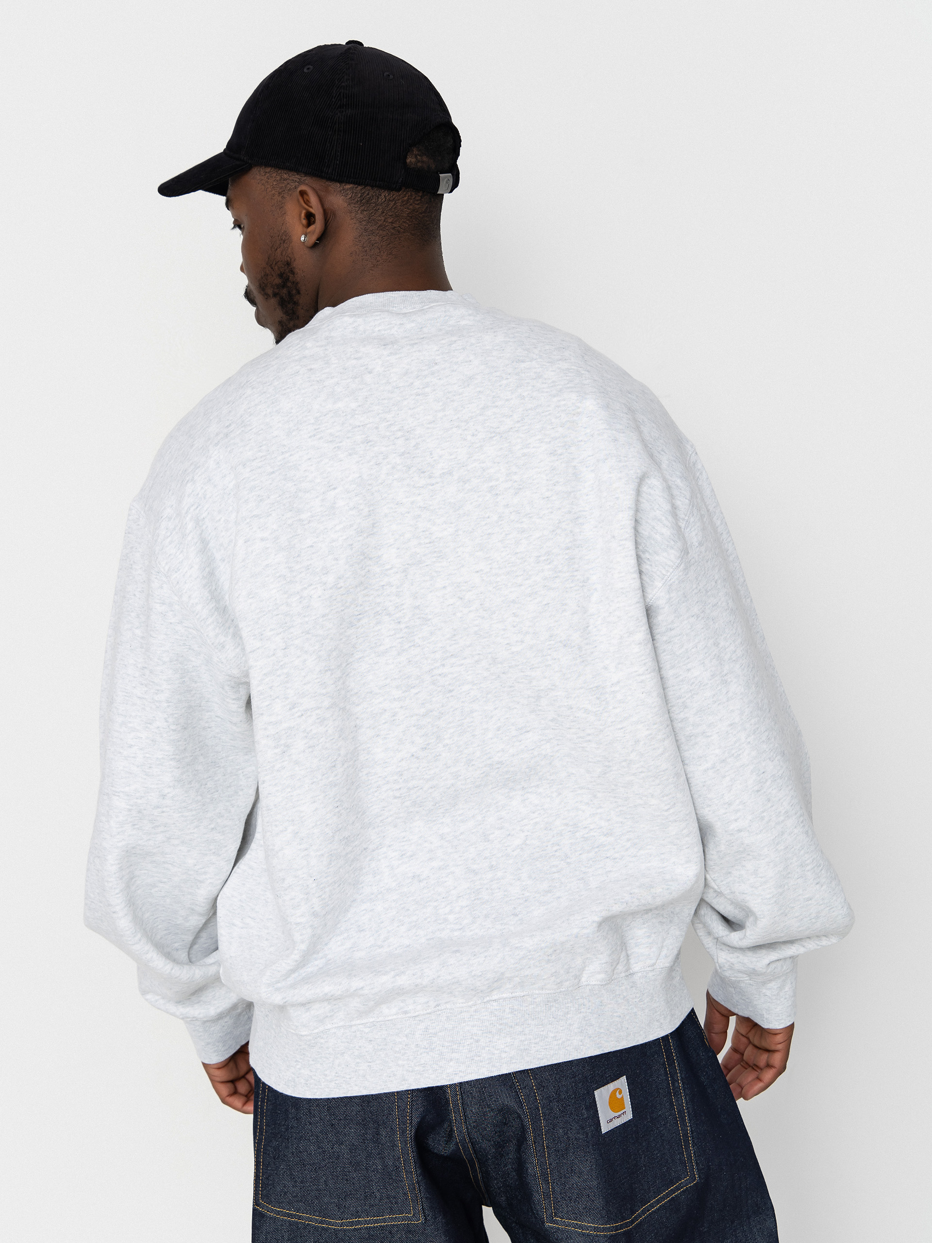 Mikina Carhartt WIP WIP Label (ash heather)