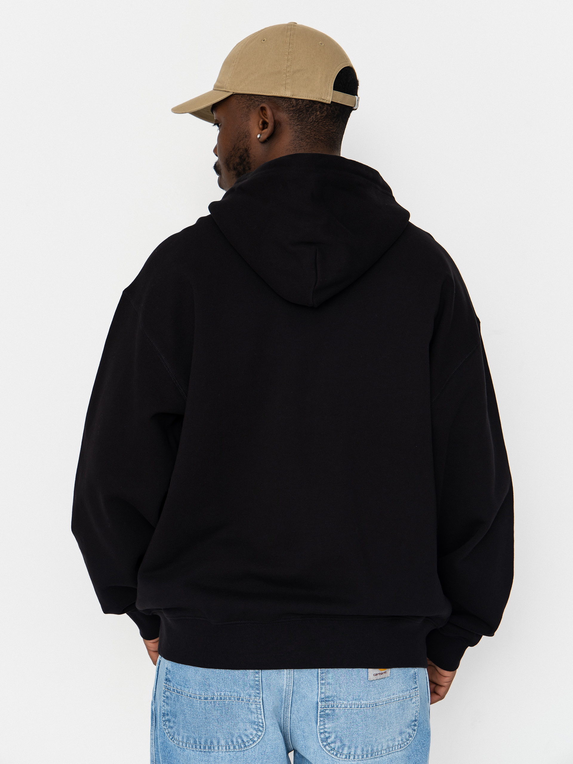 Mikina s kapucňou Carhartt WIP WIP Label ZHD (black)