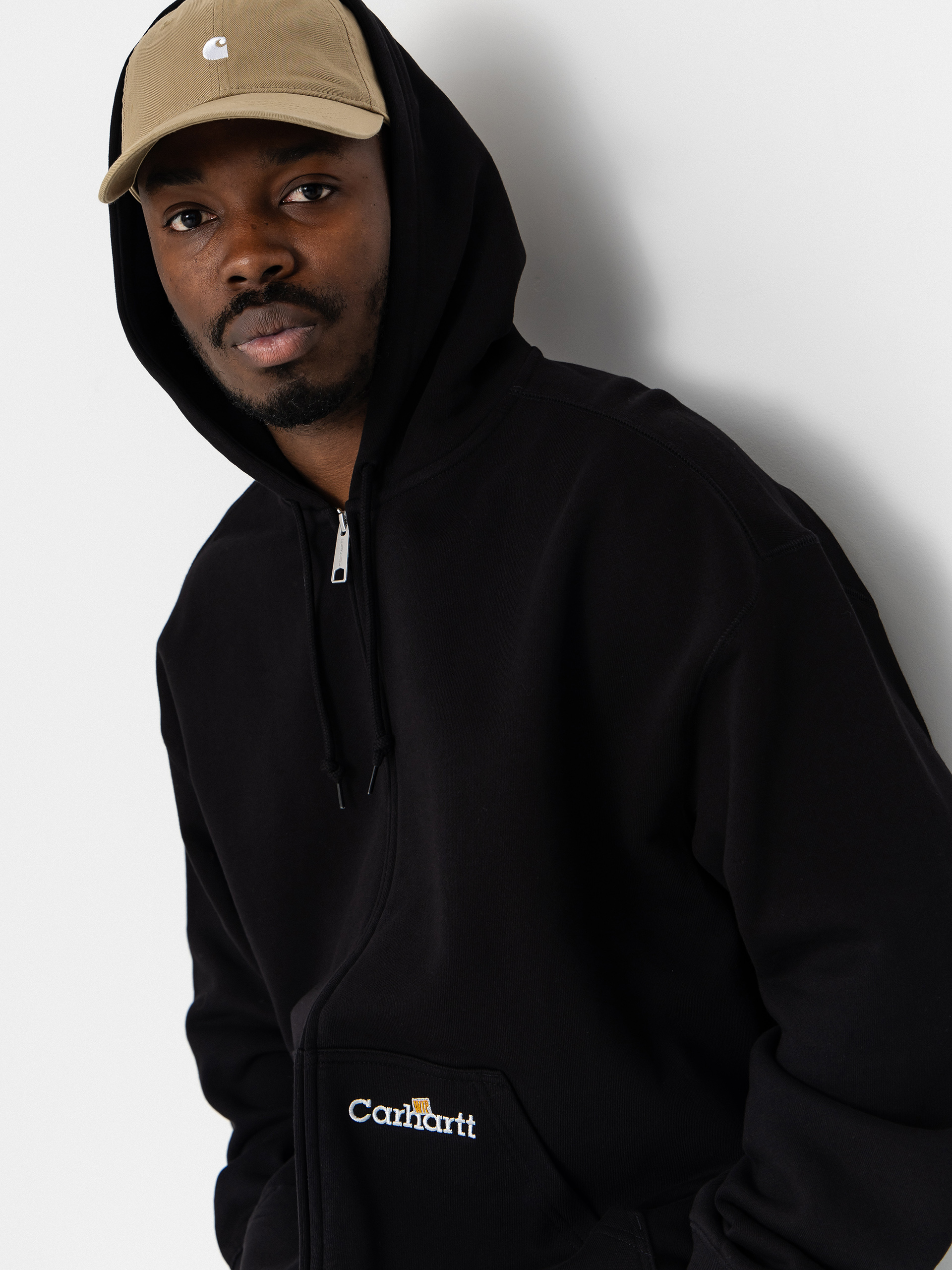 Mikina s kapucňou Carhartt WIP WIP Label ZHD (black)