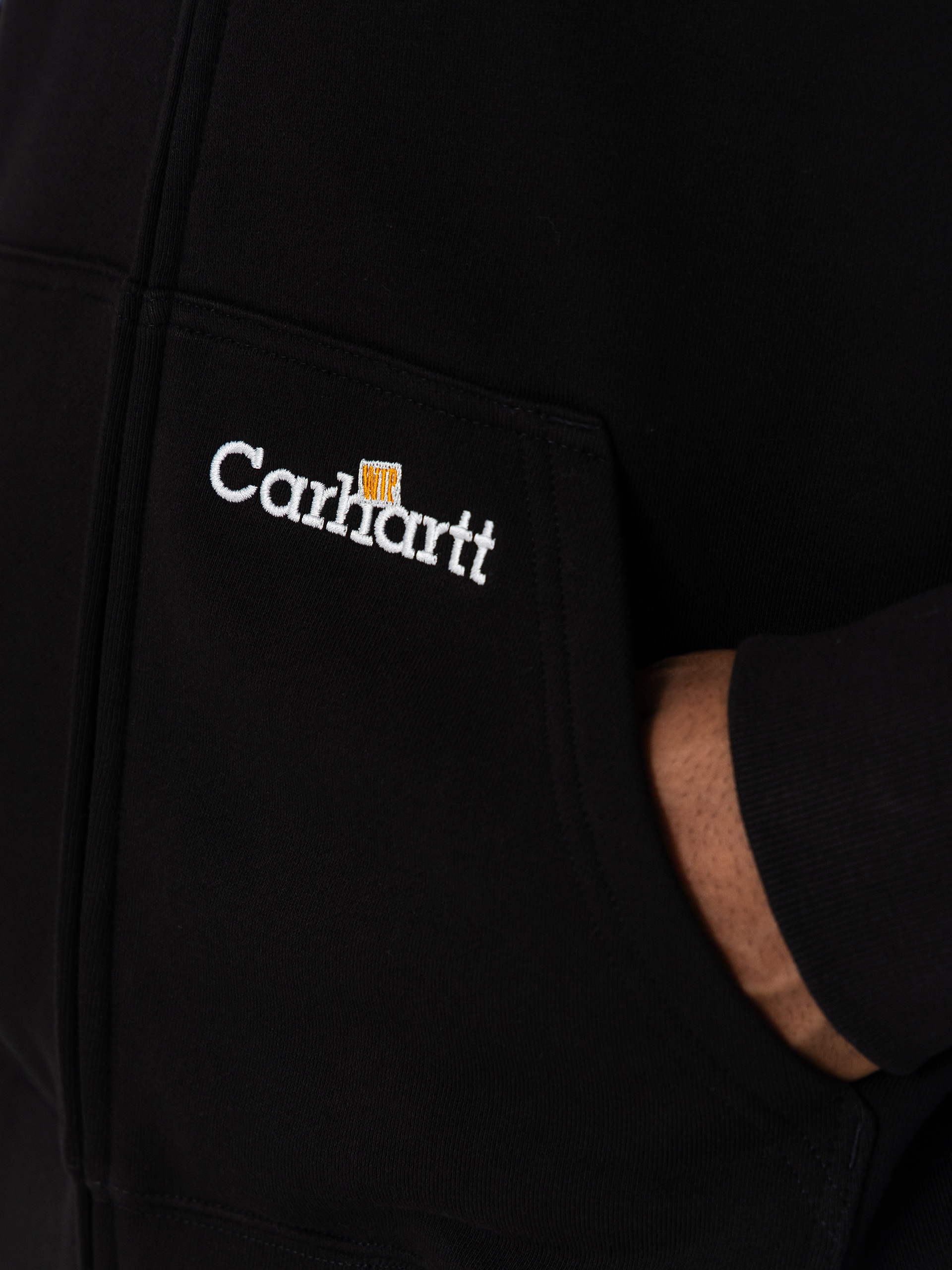 Mikina s kapucňou Carhartt WIP WIP Label ZHD (black)