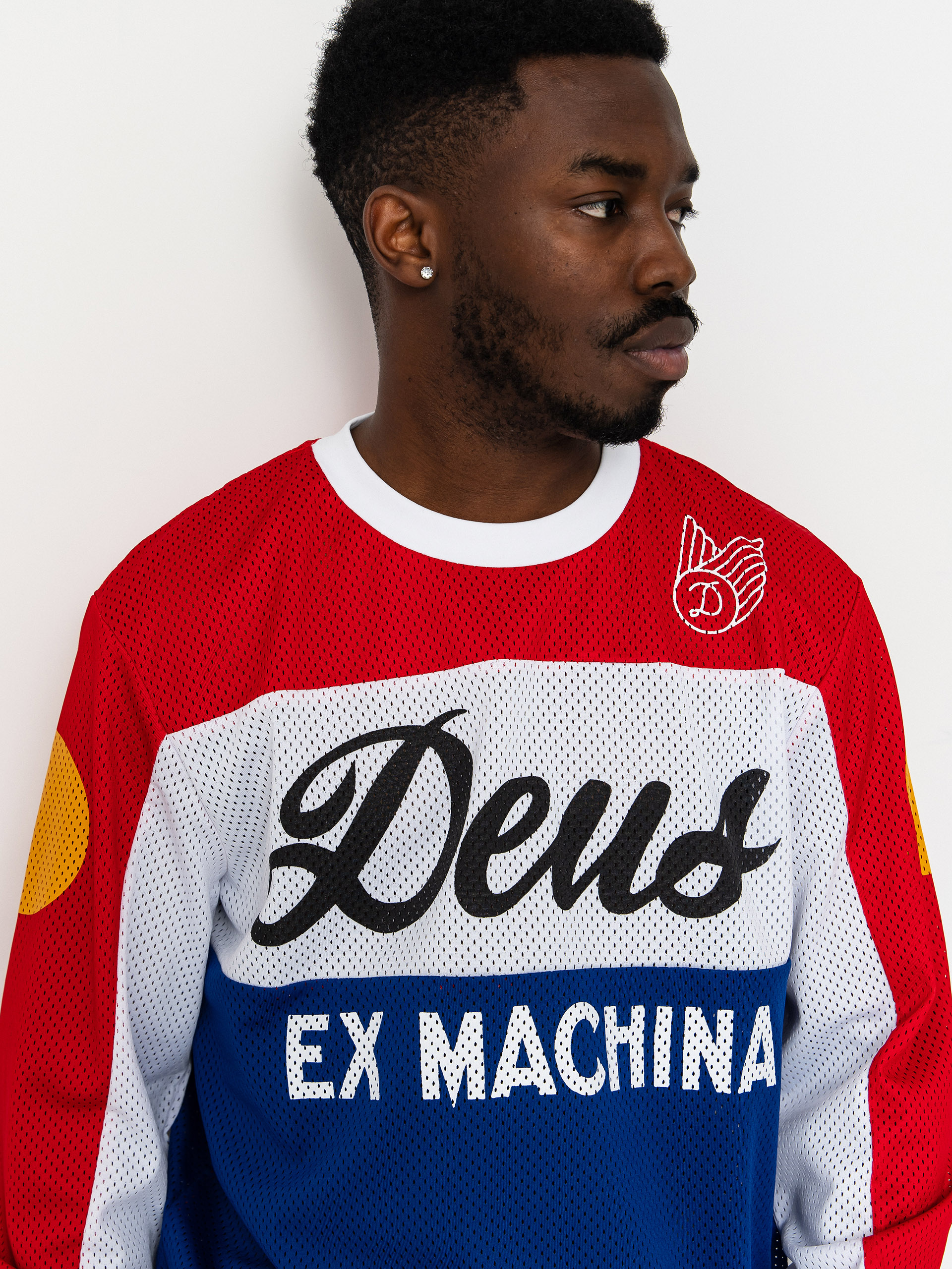 Tričko Deus Ex Machina Saber Moto Jersey (tri colour)