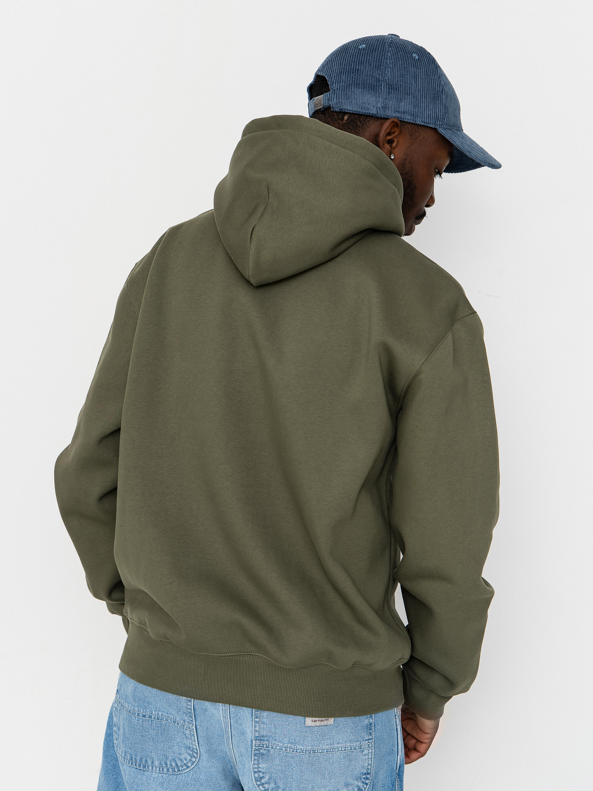 Mikina s kapucňou Carhartt WIP Carhartt HD (leaf/tourmaline)