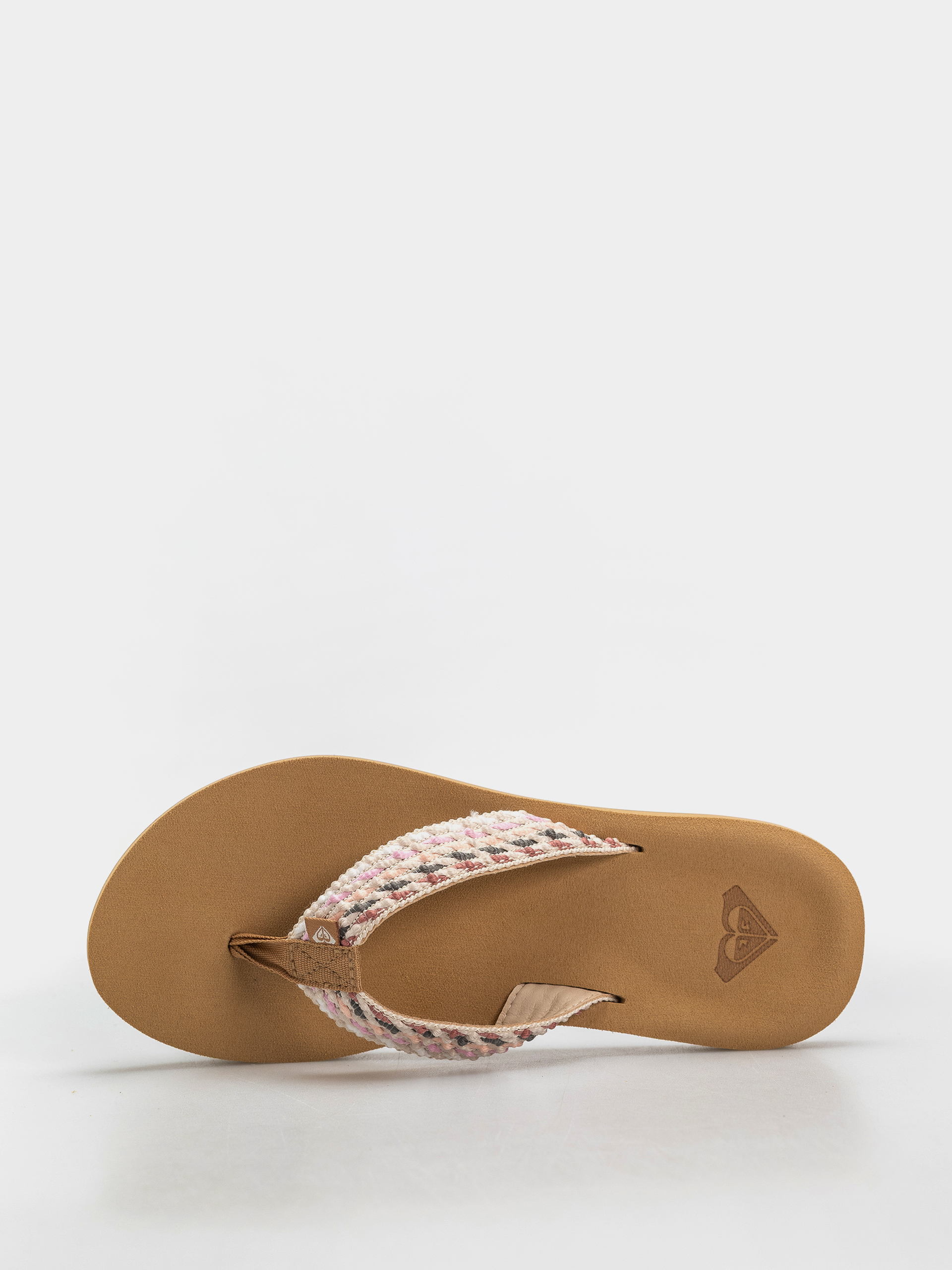 Plážovky Roxy Porto Rope Wmn (natural/crazy pink)