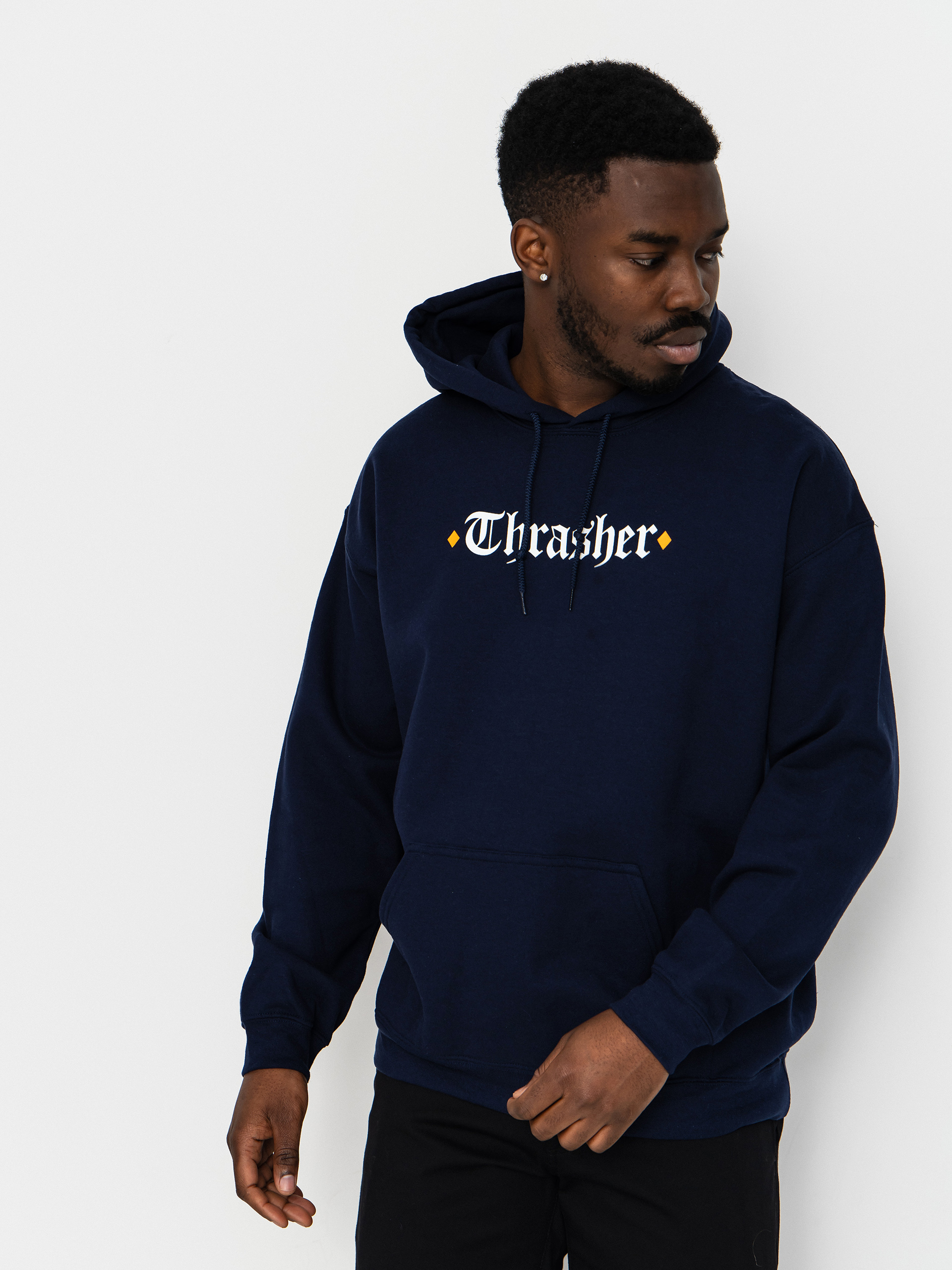 Mikina s kapucňou Thrasher x Spitfire The End Oath HD (navy)