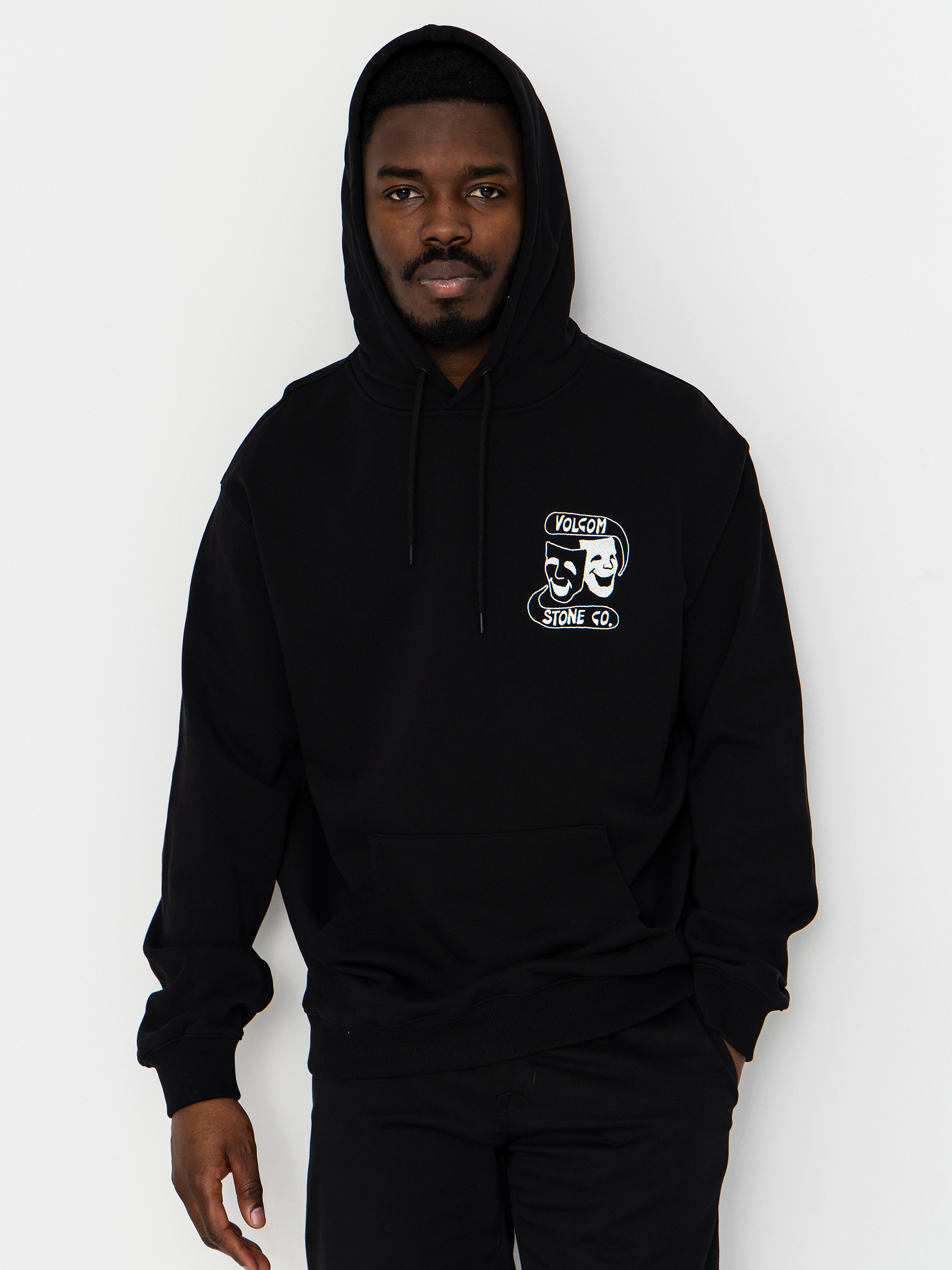 Mikina s kapucňou Volcom Handerry HD (black)