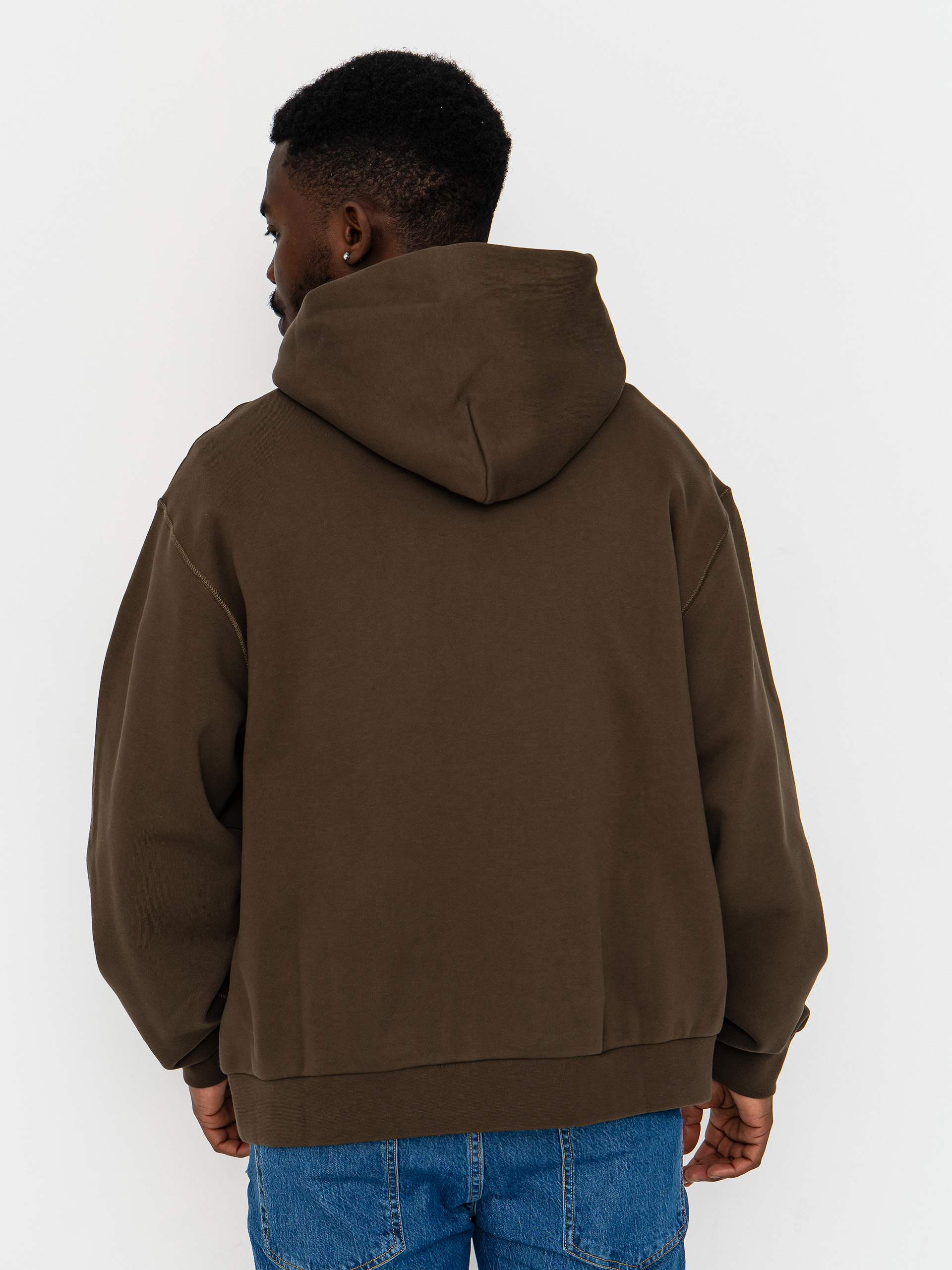 Mikina s kapucňou Nike SB Essential Logo HD (dark hazel/white)