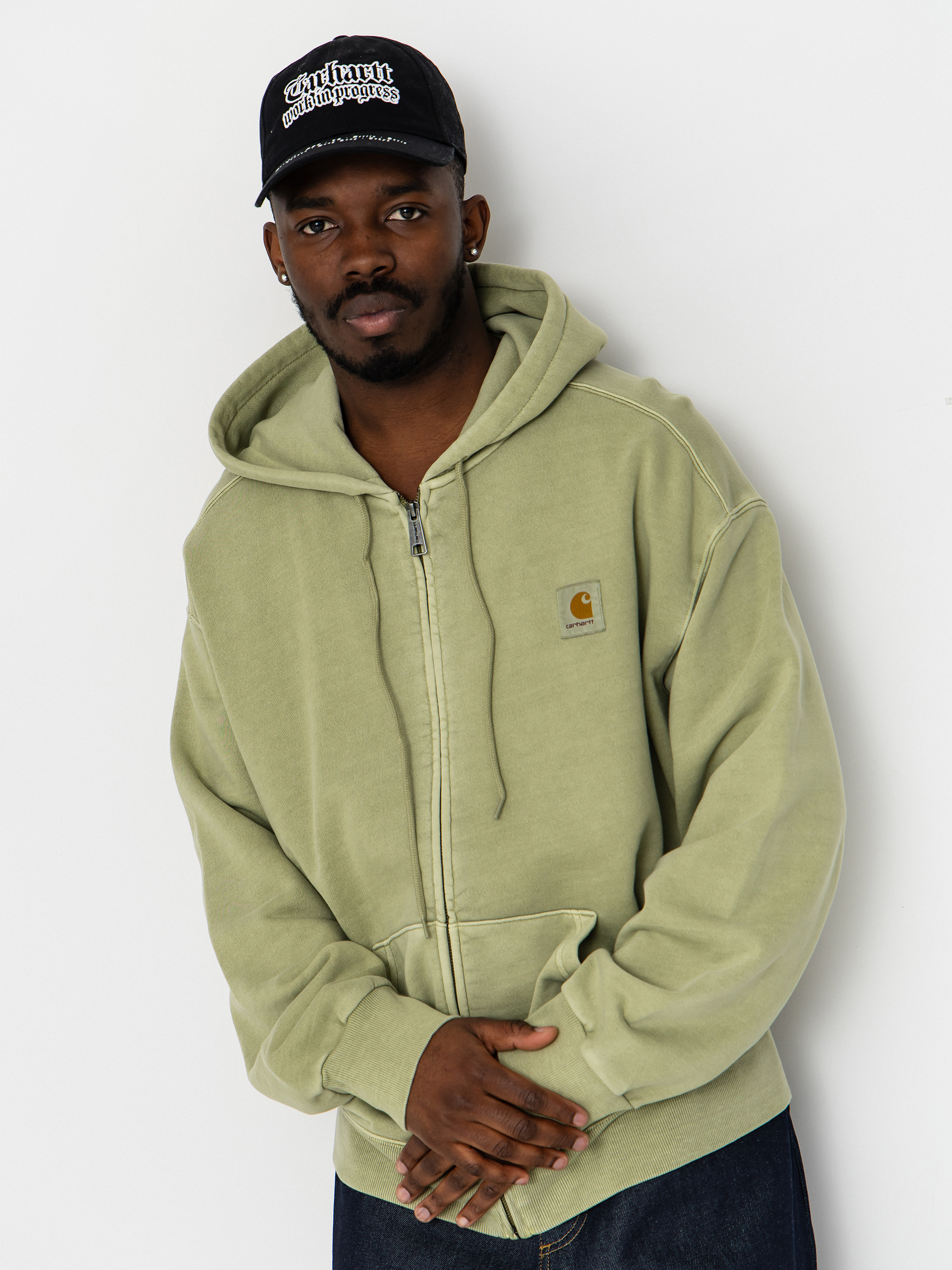 Mikina s kapucňou Carhartt WIP Nelson ZHD (gentle green)