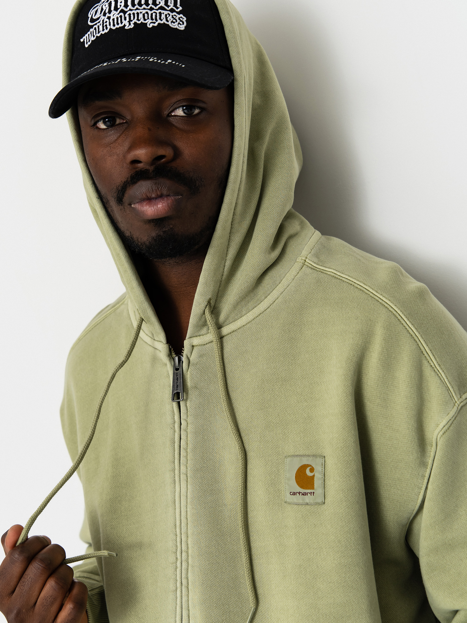 Mikina s kapucňou Carhartt WIP Nelson ZHD (gentle green)