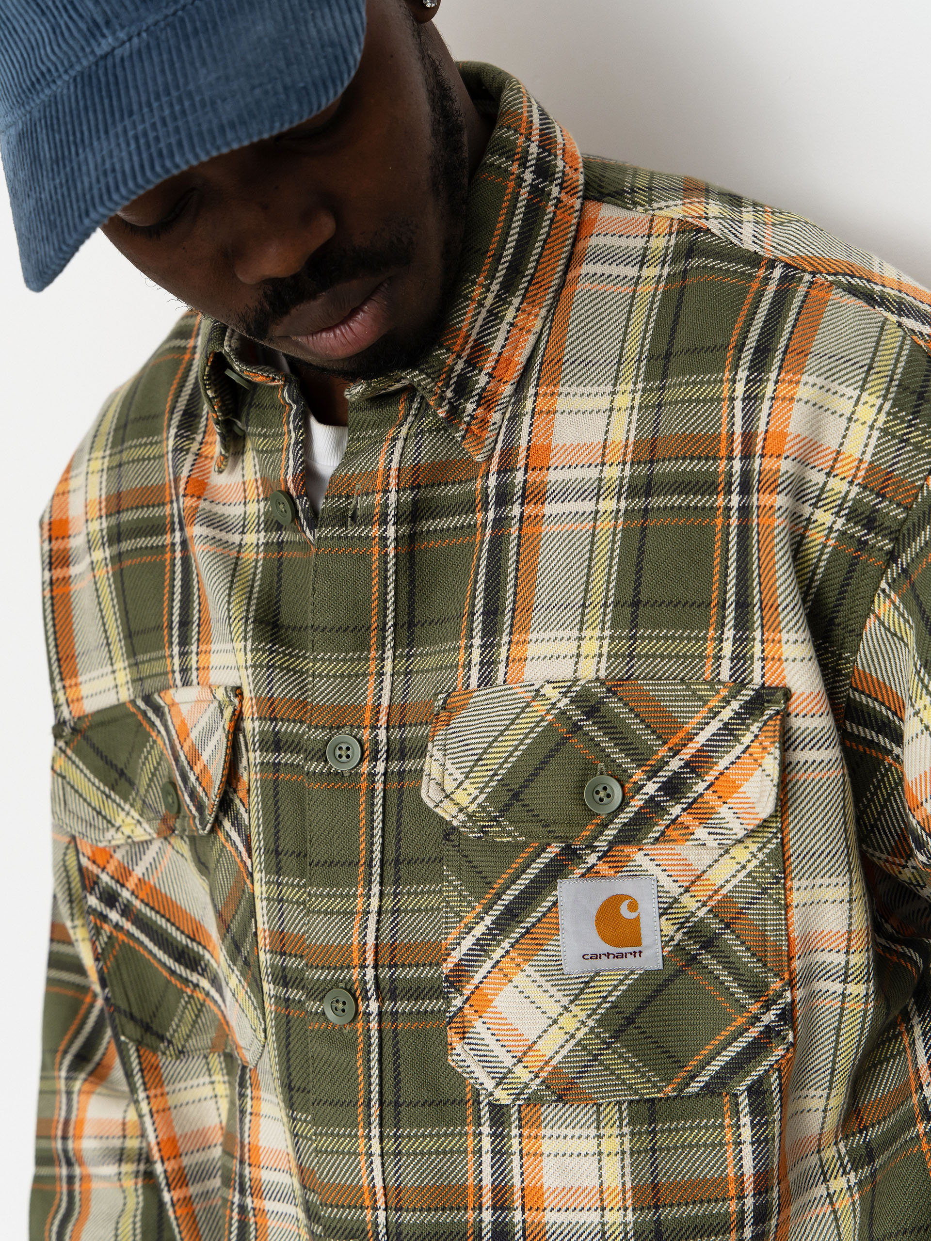 Košeľa Carhartt WIP Tunick (tunick check/dollar green)